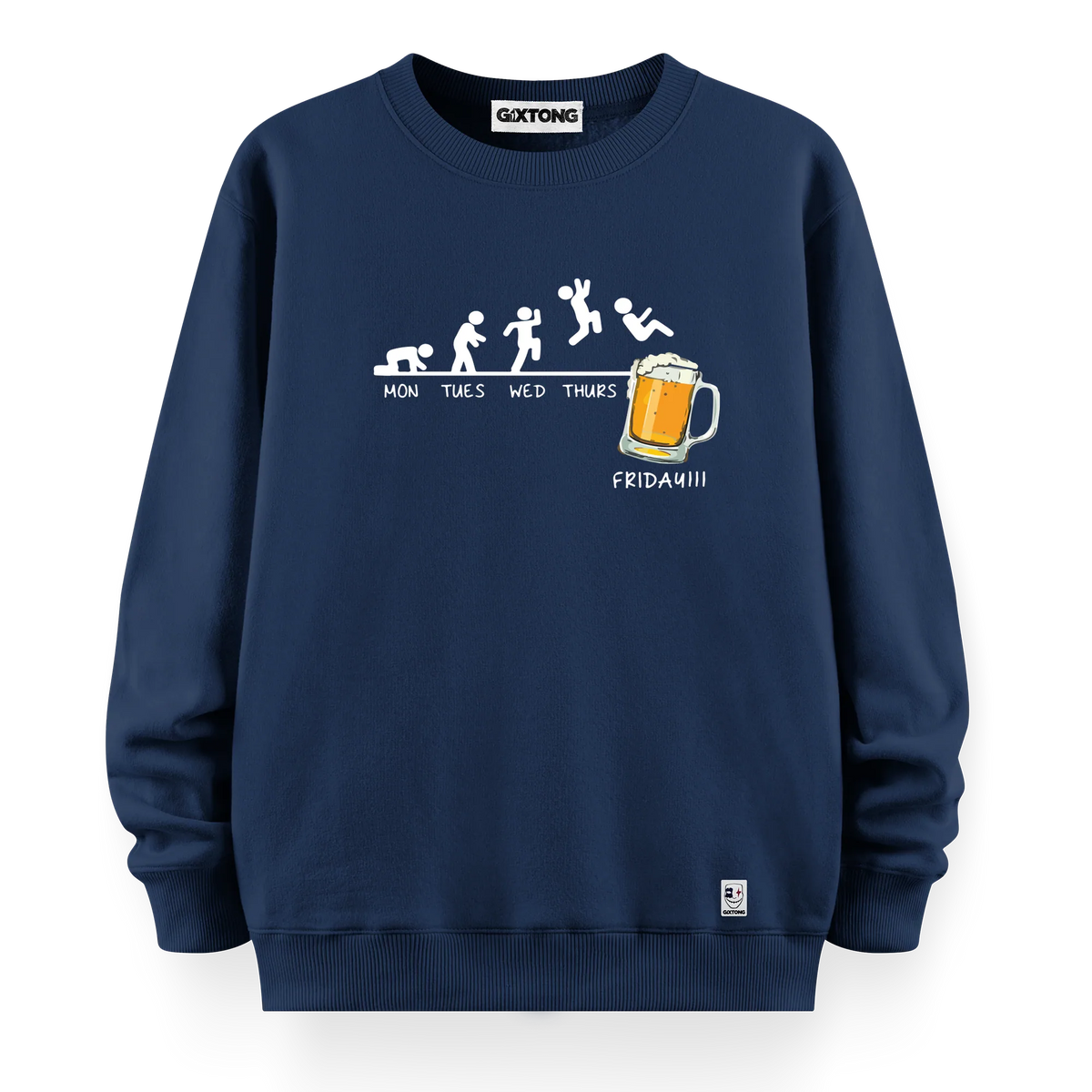 Friday Beer - Oversize Bol Kalıp Sweatshirt