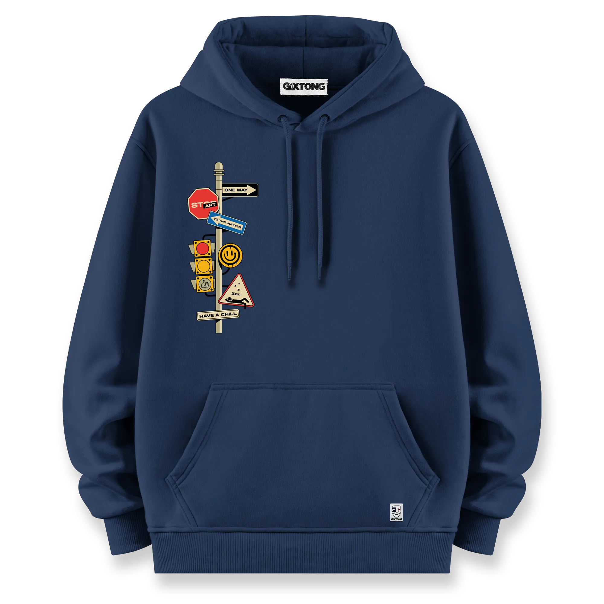 One Way - Oversize Bol Kalıp Hoodie