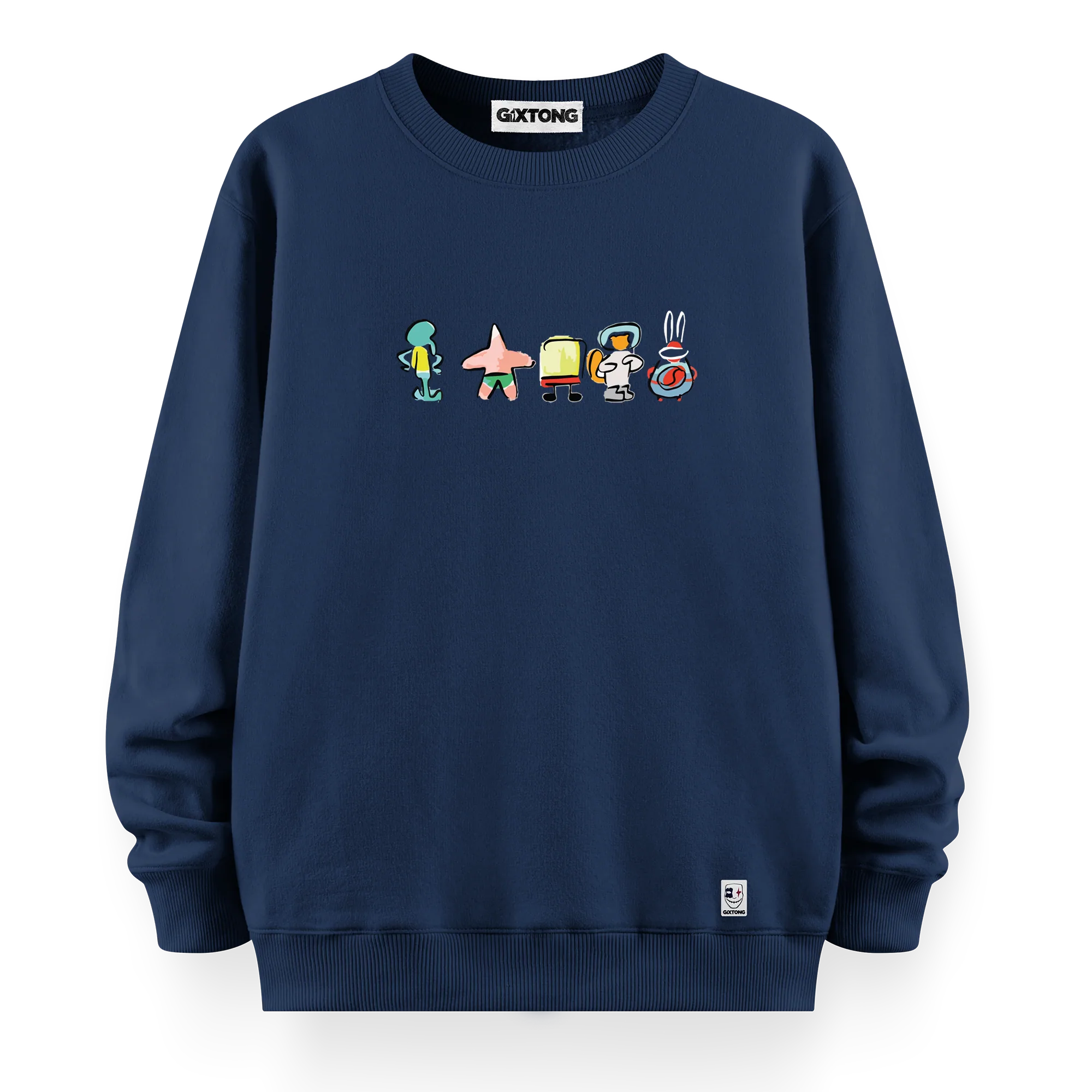 Sponge Family - Oversize Bol Kalıp Sweatshirt