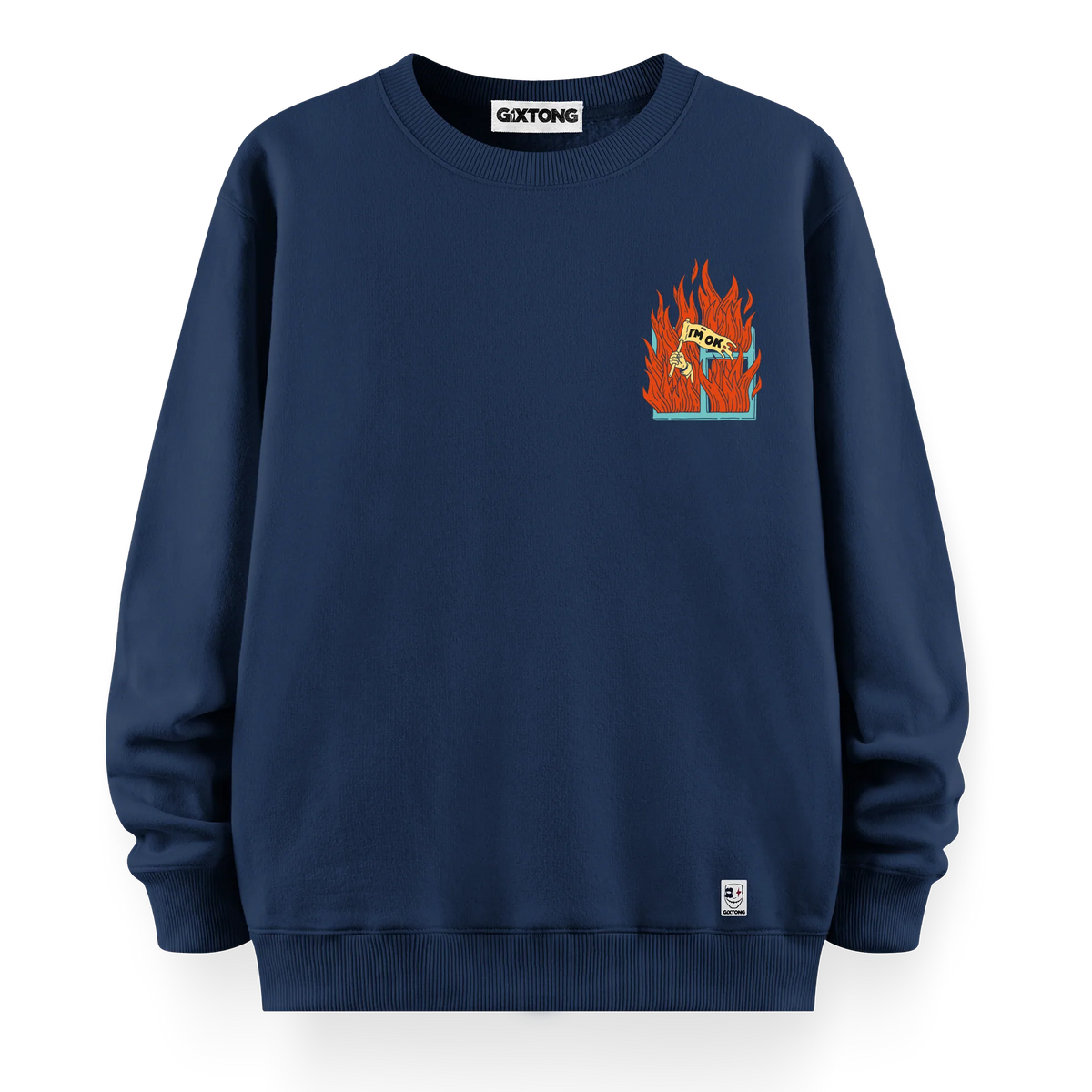 I'm Ok - Oversize Bol Kalıp Sweatshirt