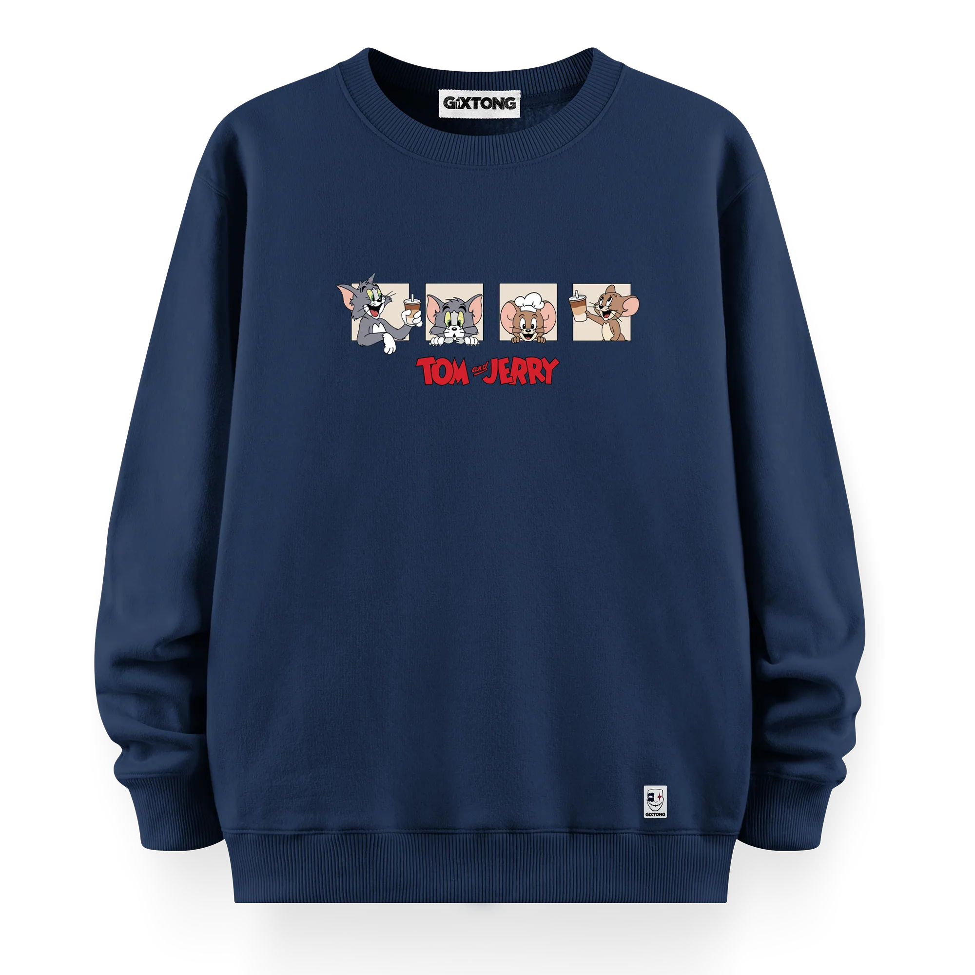 Tom And Jerry - Oversize Bol Kalıp Sweatshirt