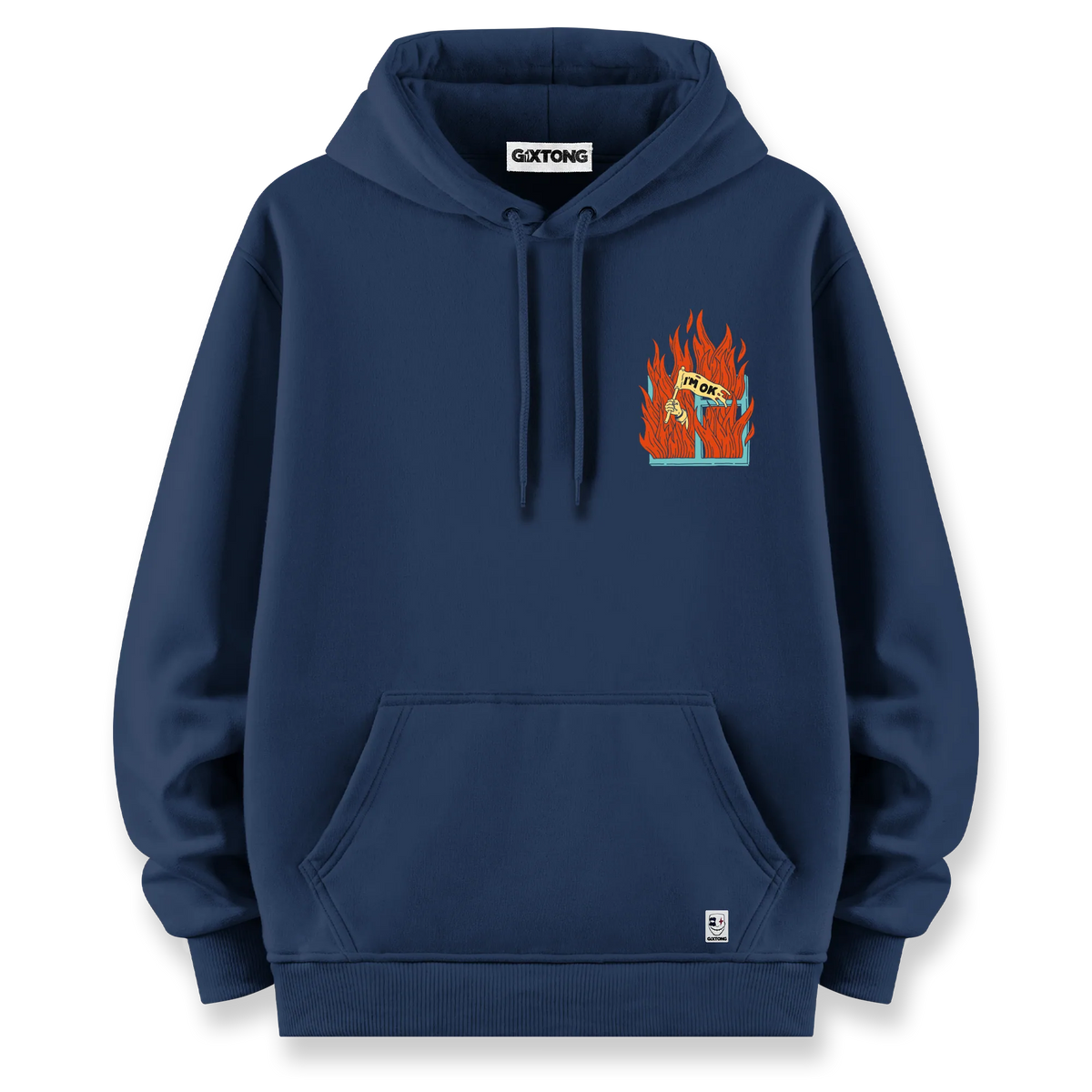 I'm Ok - Oversize Bol Kalıp Hoodie