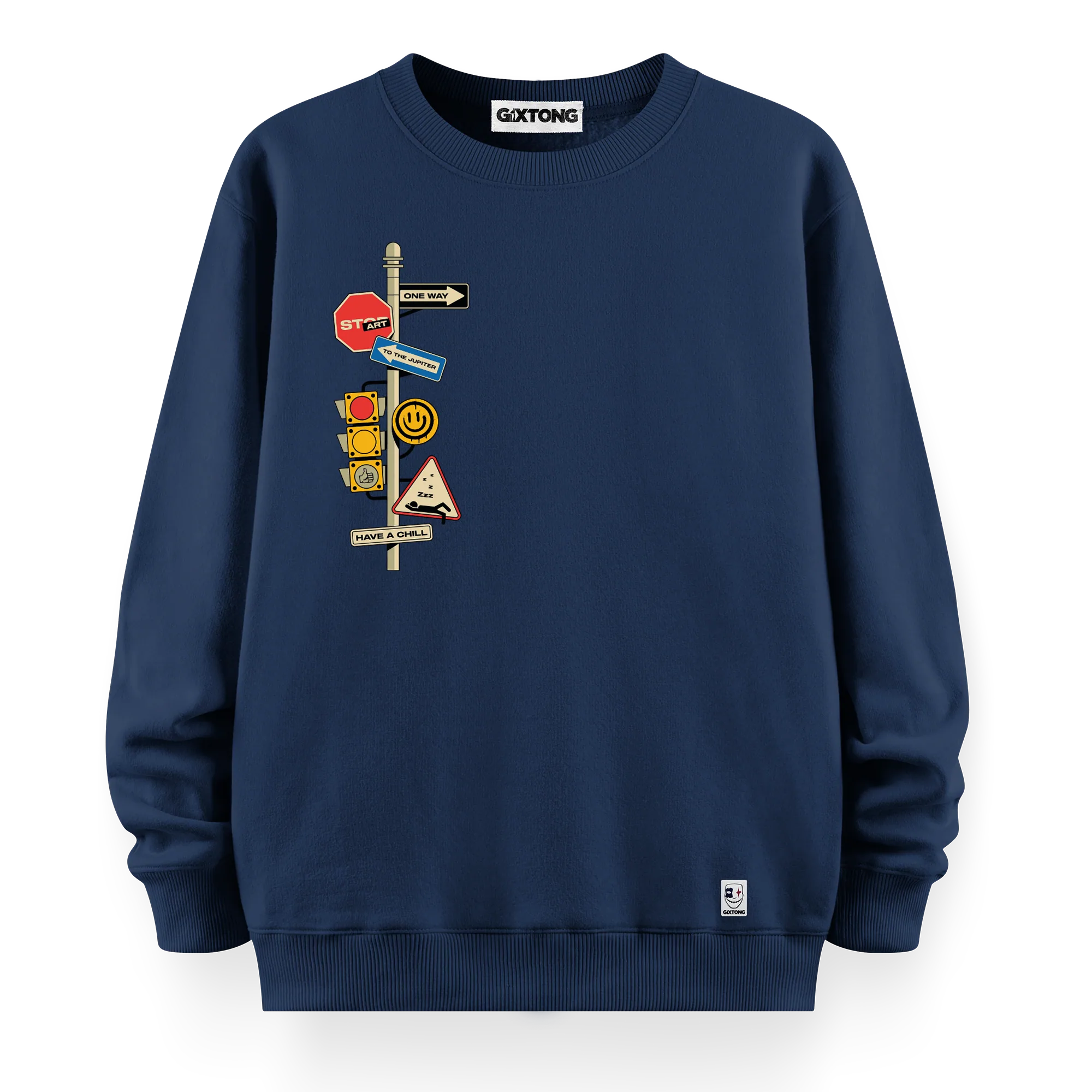One Way - Oversize Bol Kalıp Sweatshirt
