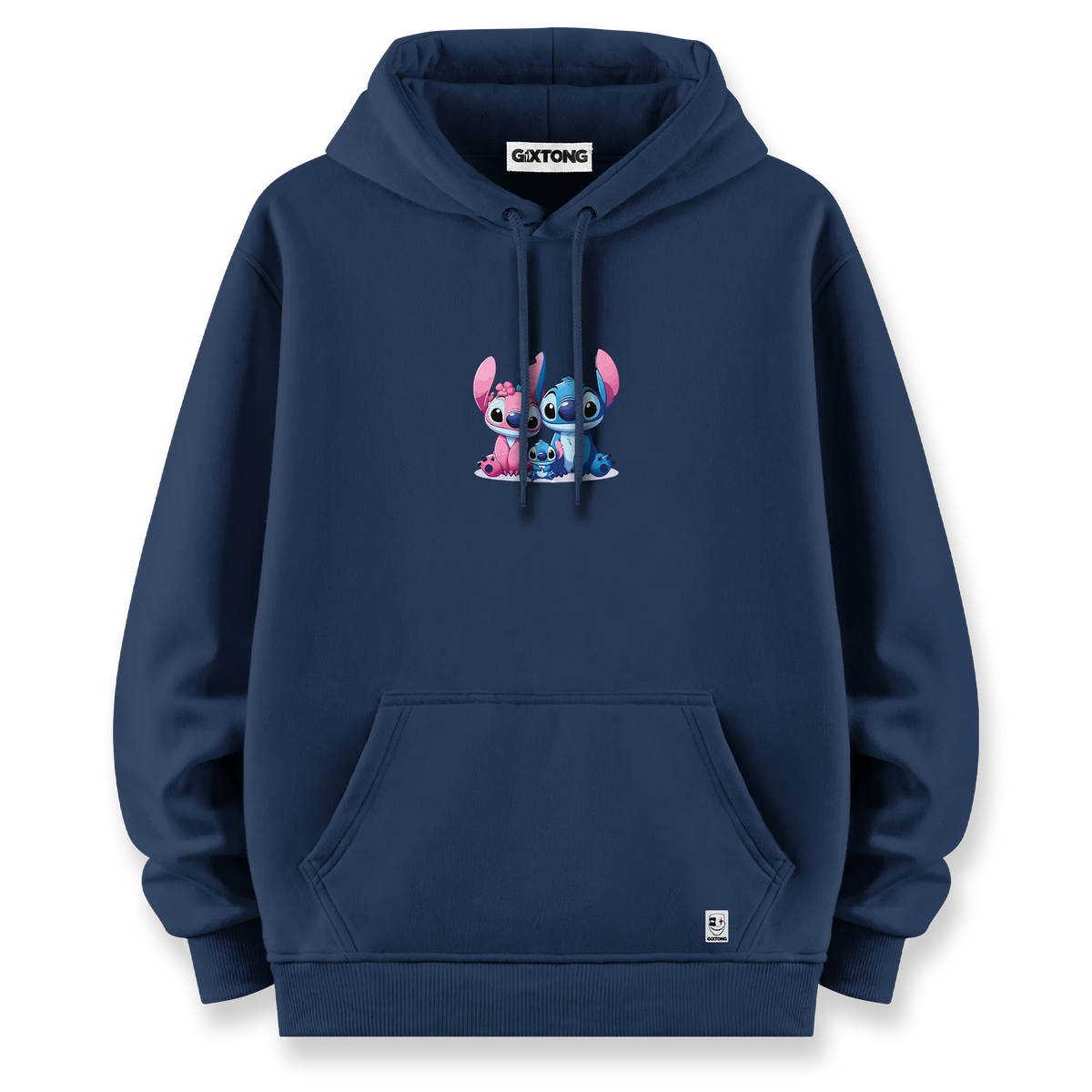 Stitch Family - Oversize Bol Kalıp Hoodie