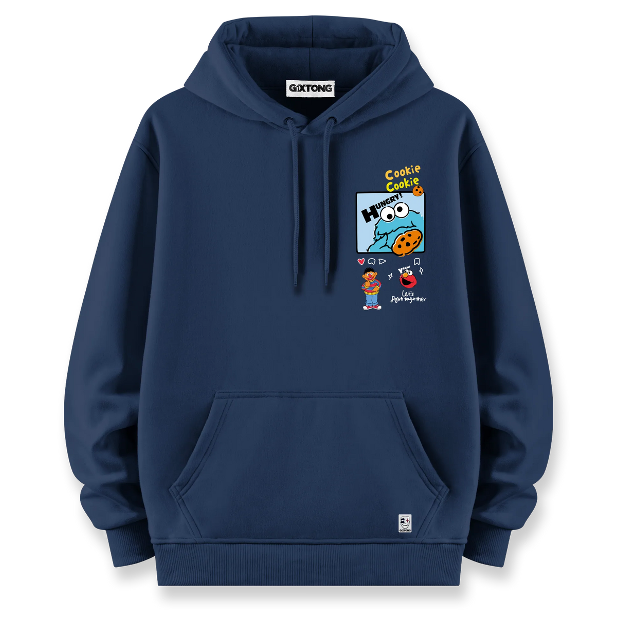 Cookie Monster - Oversize Bol Kalıp Hoodie