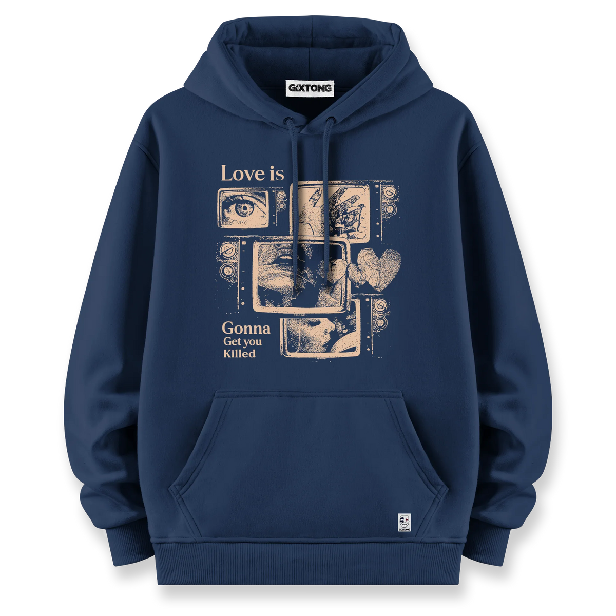 Love Is - Oversize Bol Kalıp Hoodie