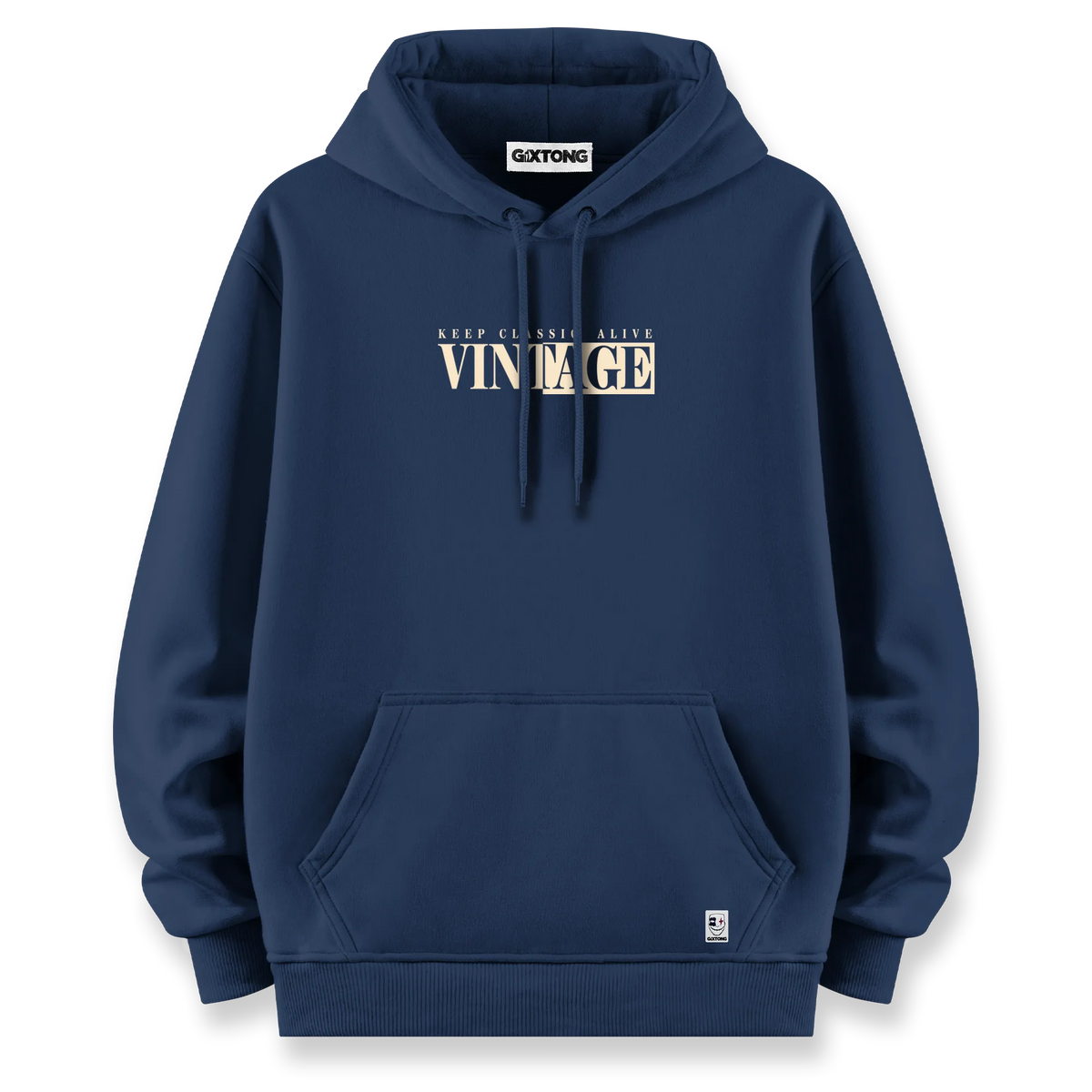 Vintage - Oversize Bol Kalıp Hoodie