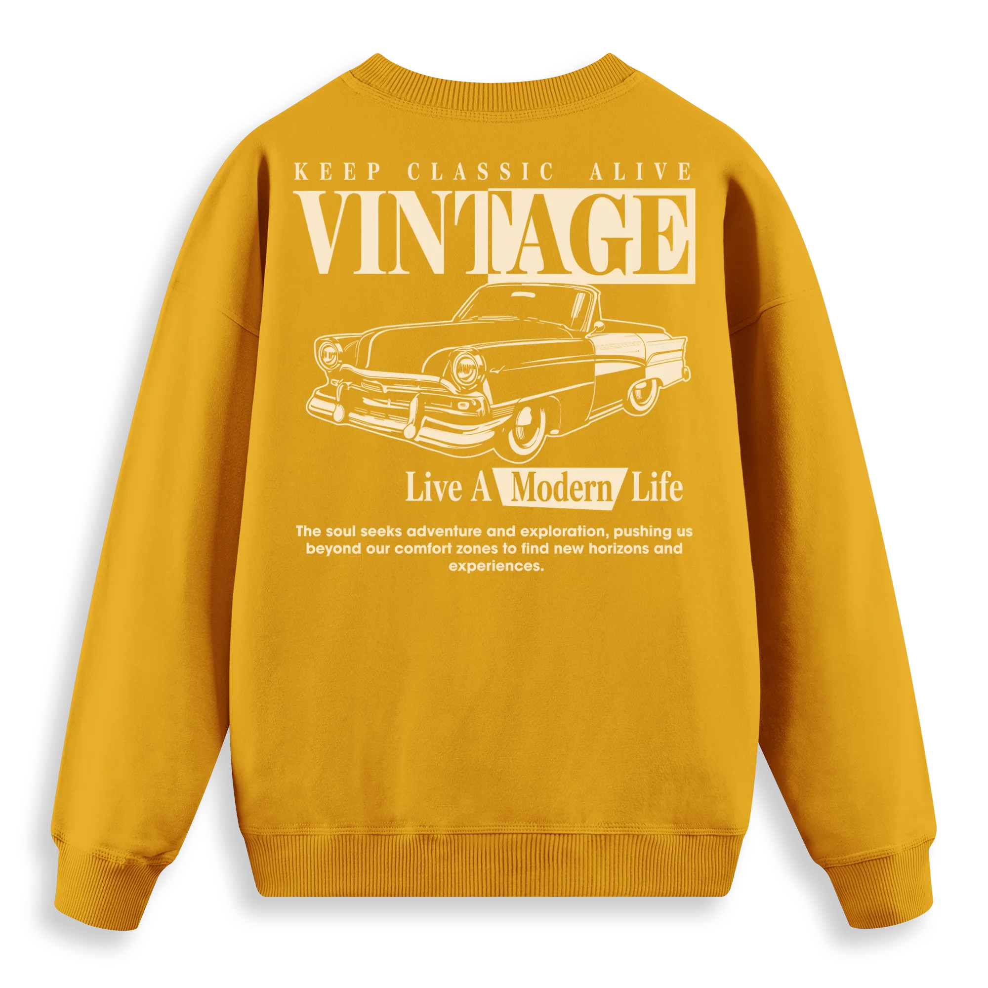 Vintage - Regular Fit Kalıp Sweatshirt