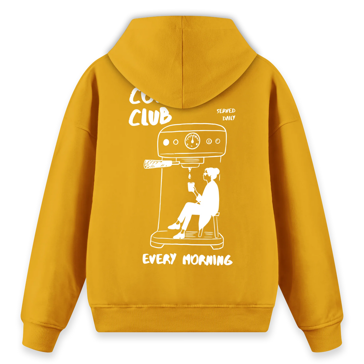 Coffee Club - Regular Fit Kalıp Hoodie