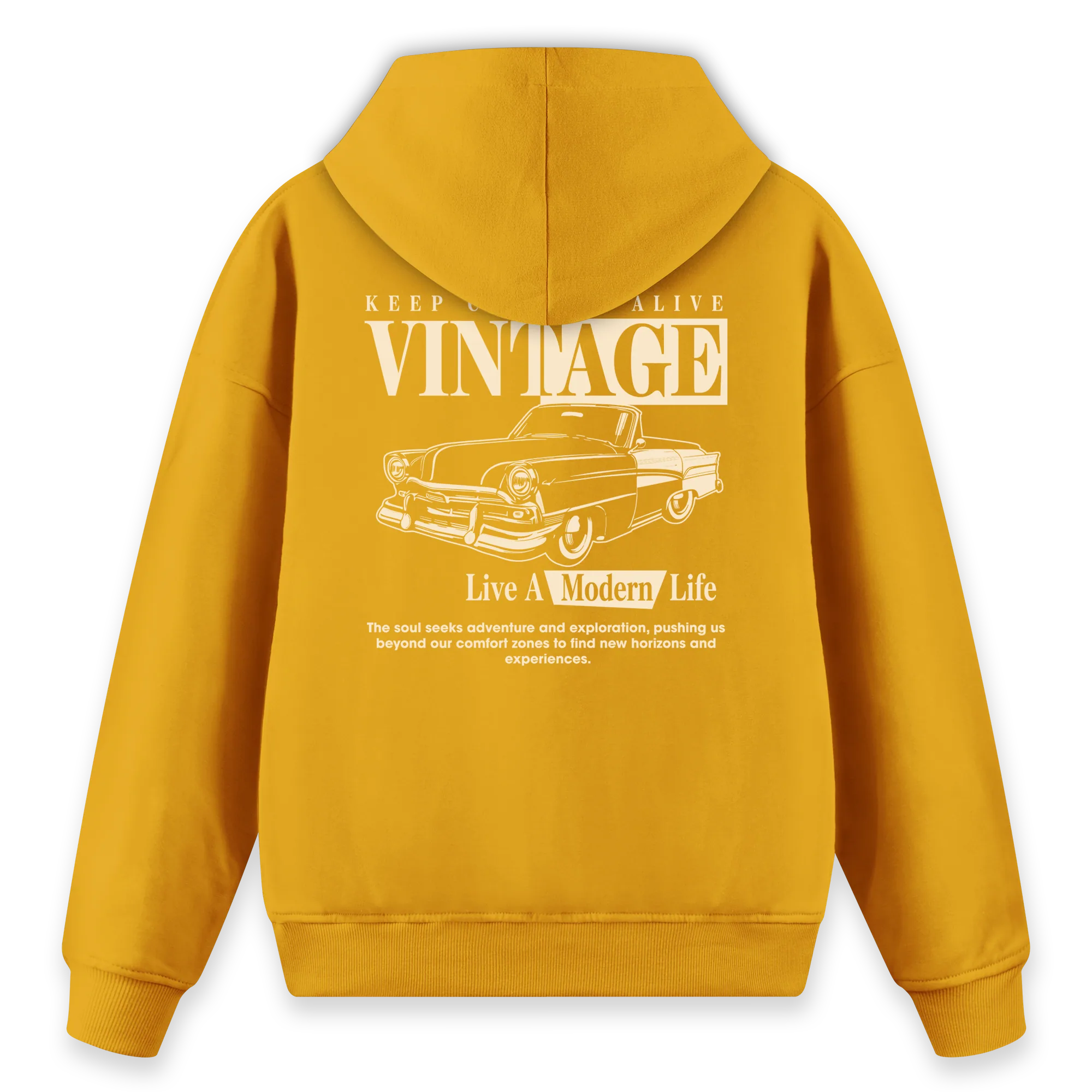Vintage - Regular Fit Kalıp Hoodie
