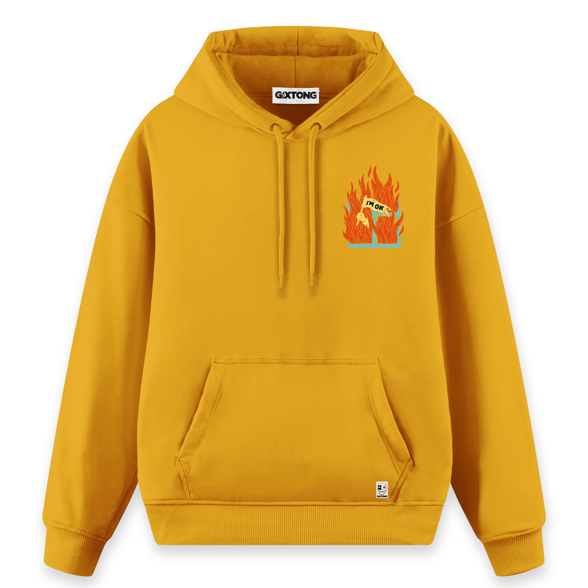 I'm Ok - Regular Fit Kalıp Hoodie