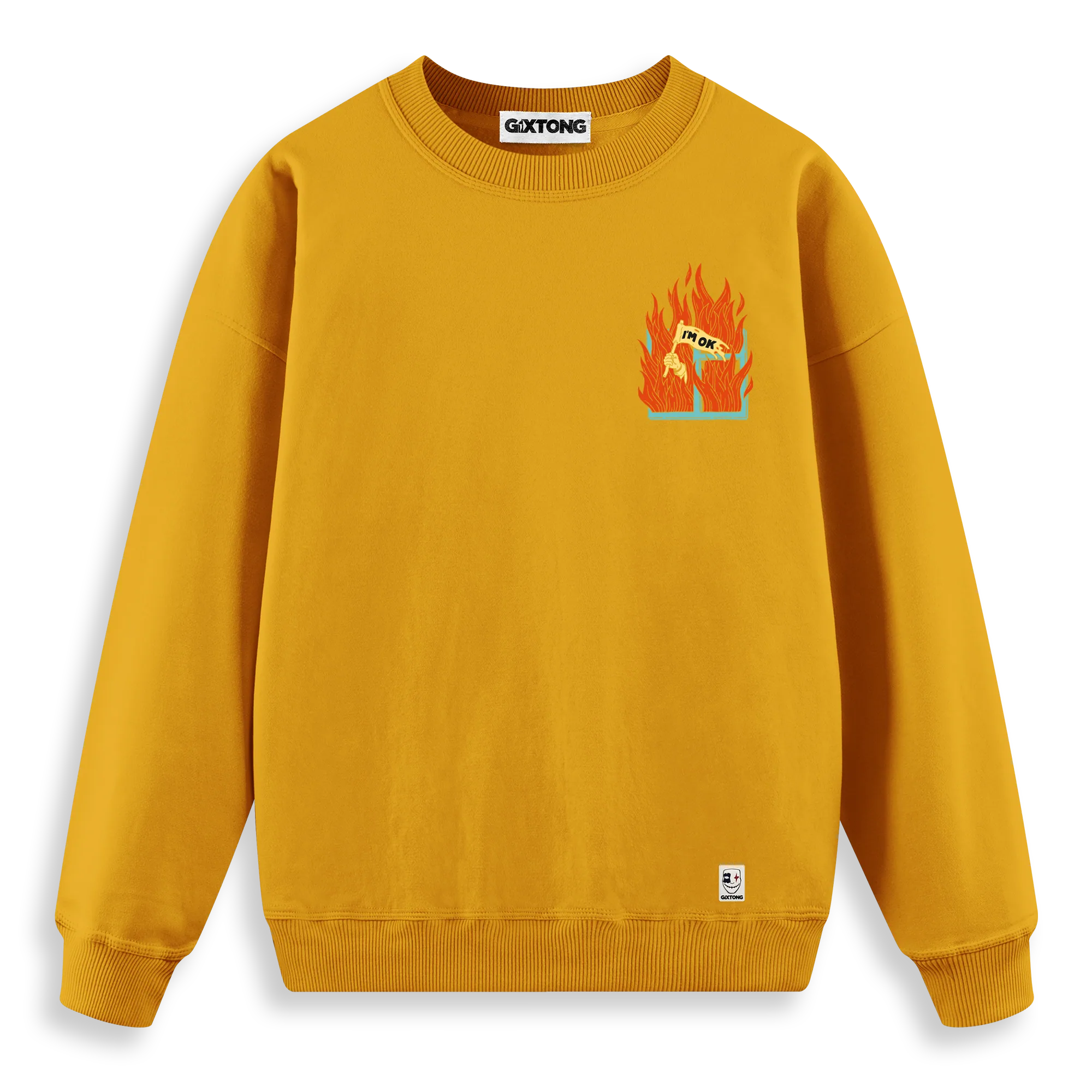 I'm Ok - Regular Fit Kalıp Sweatshirt
