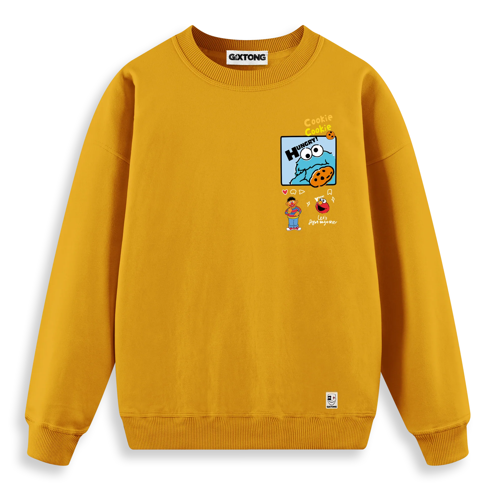 Cookie Monster - Regular Fit Kalıp Sweatshirt