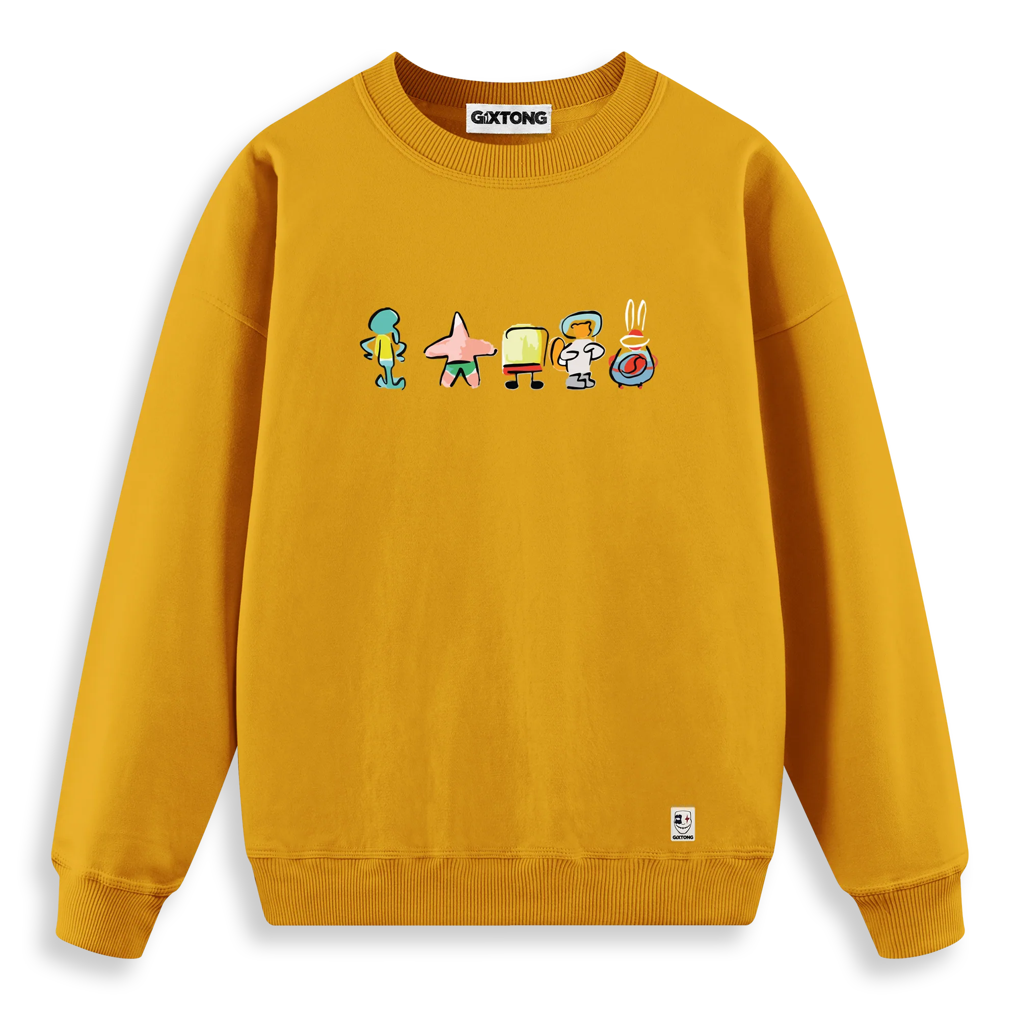 Sponge Family - Regular Fit Kalıp Sweatshirt