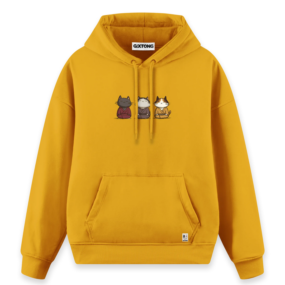 Samurai Cats - Regular Fit Kalıp Hoodie