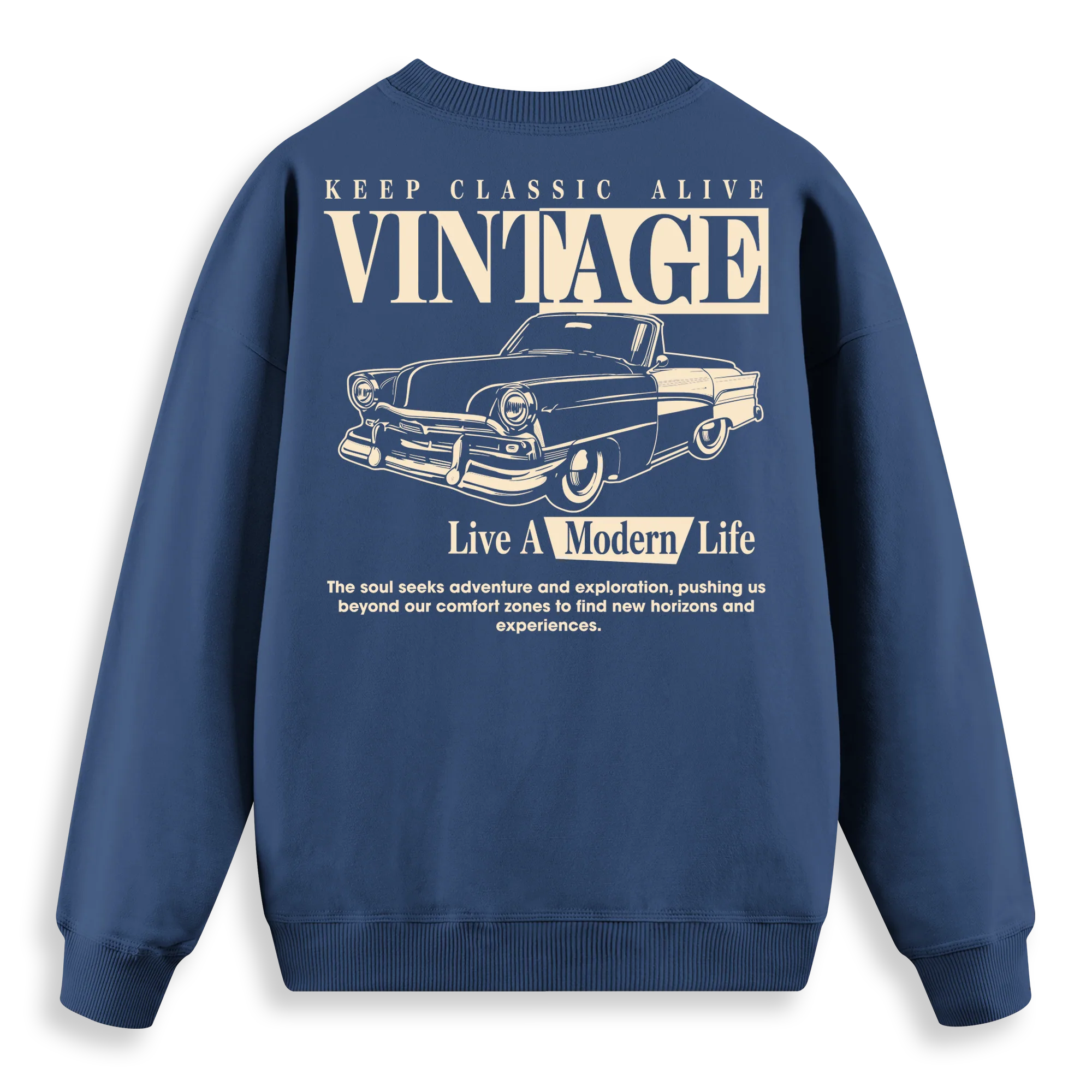Vintage - Regular Fit Kalıp Sweatshirt