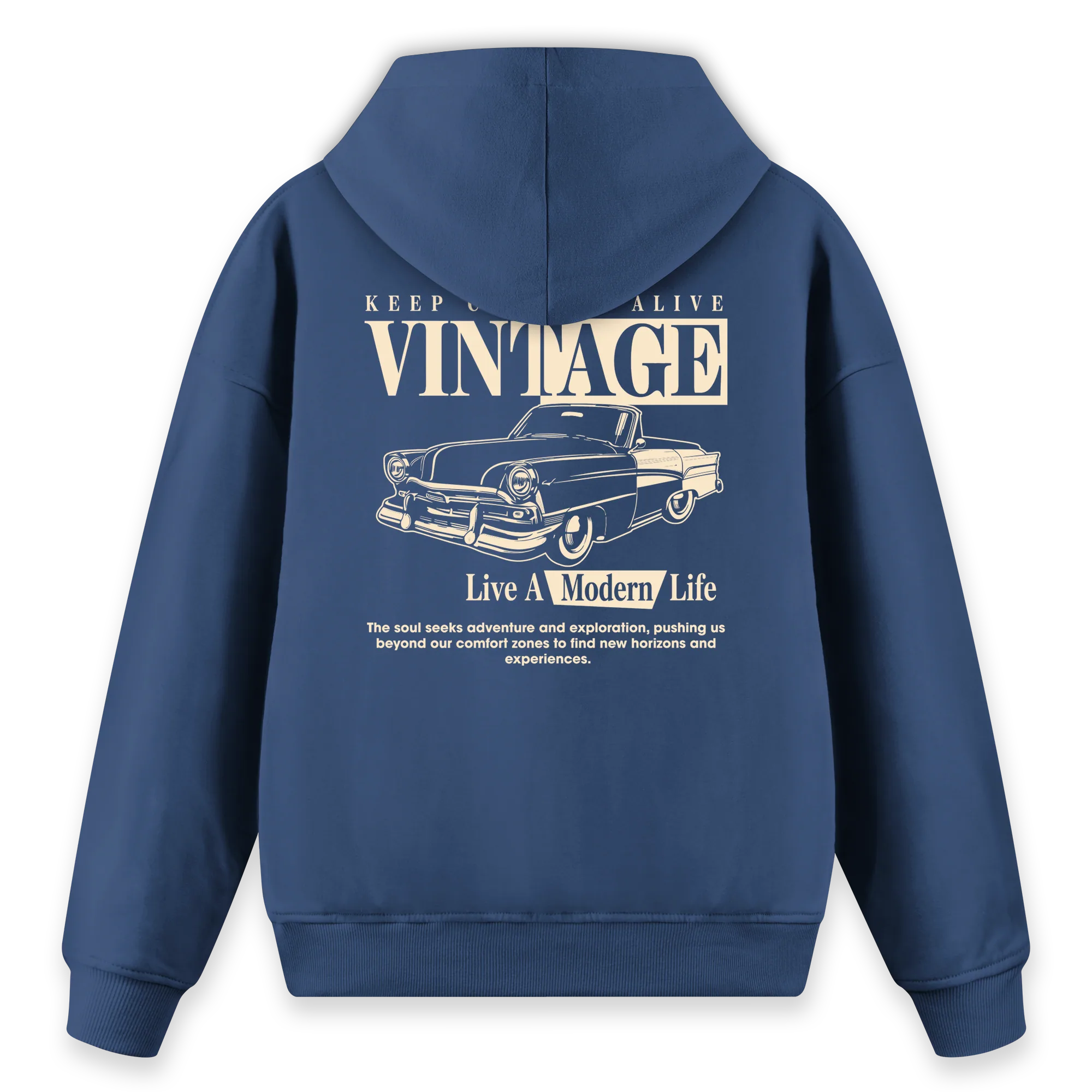 Vintage - Regular Fit Kalıp Hoodie