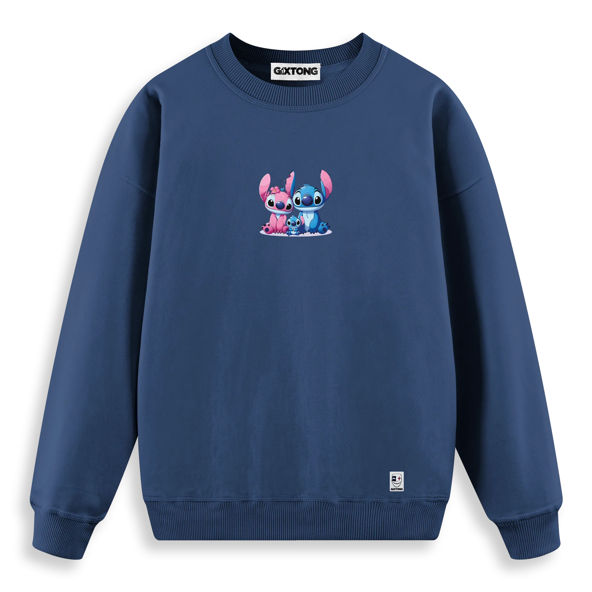 Stitch Family - Regular Fit Kalıp Sweatshirt