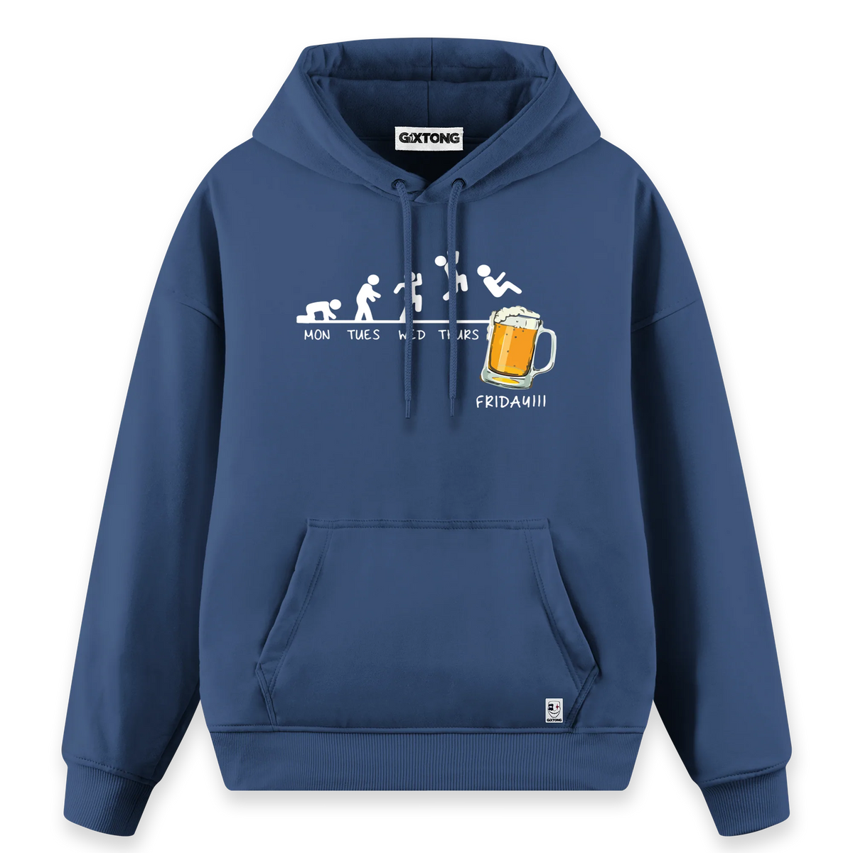 Friday Beer - Regular Fit Kalıp Hoodie