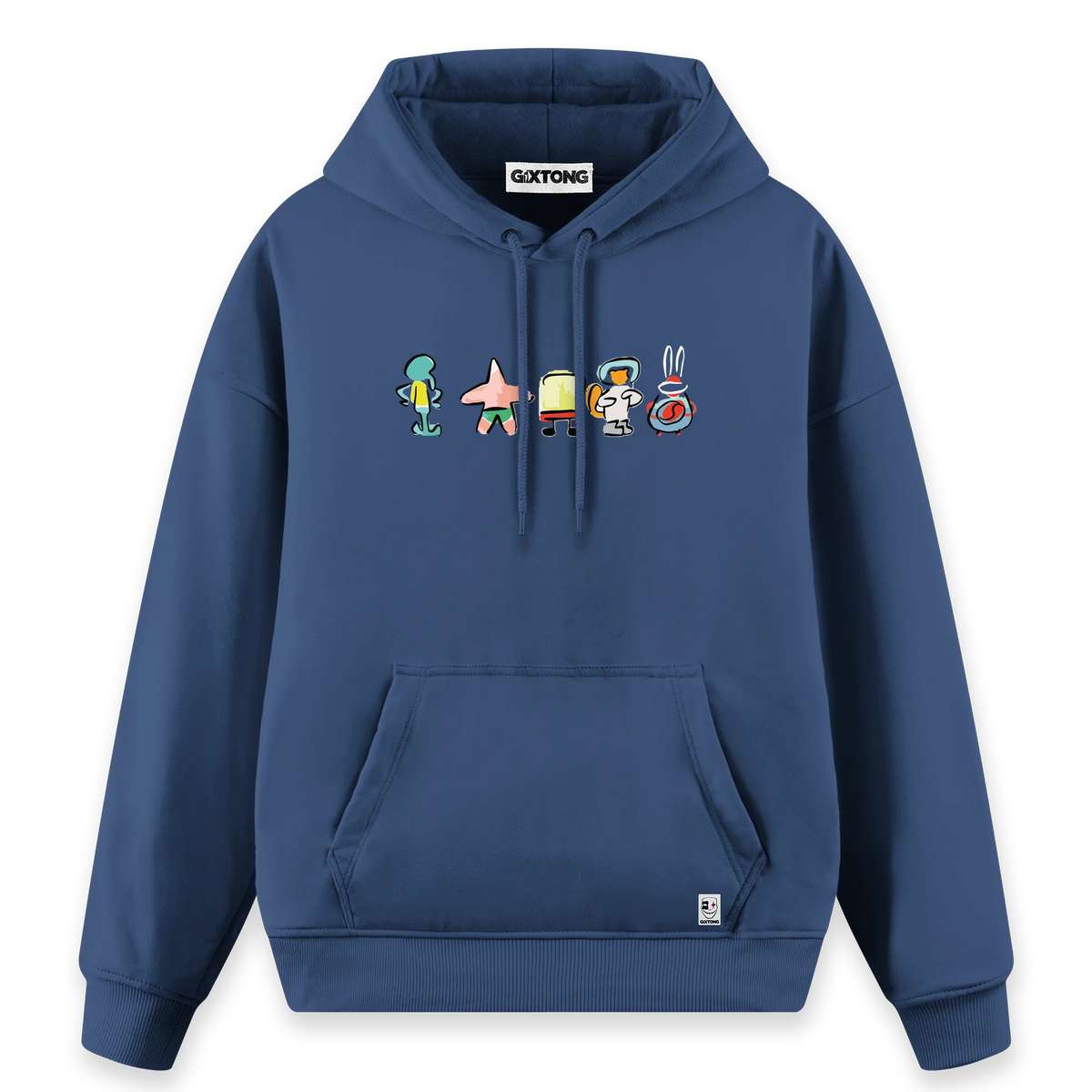 Sponge Family - Regular Fit Kalıp Hoodie