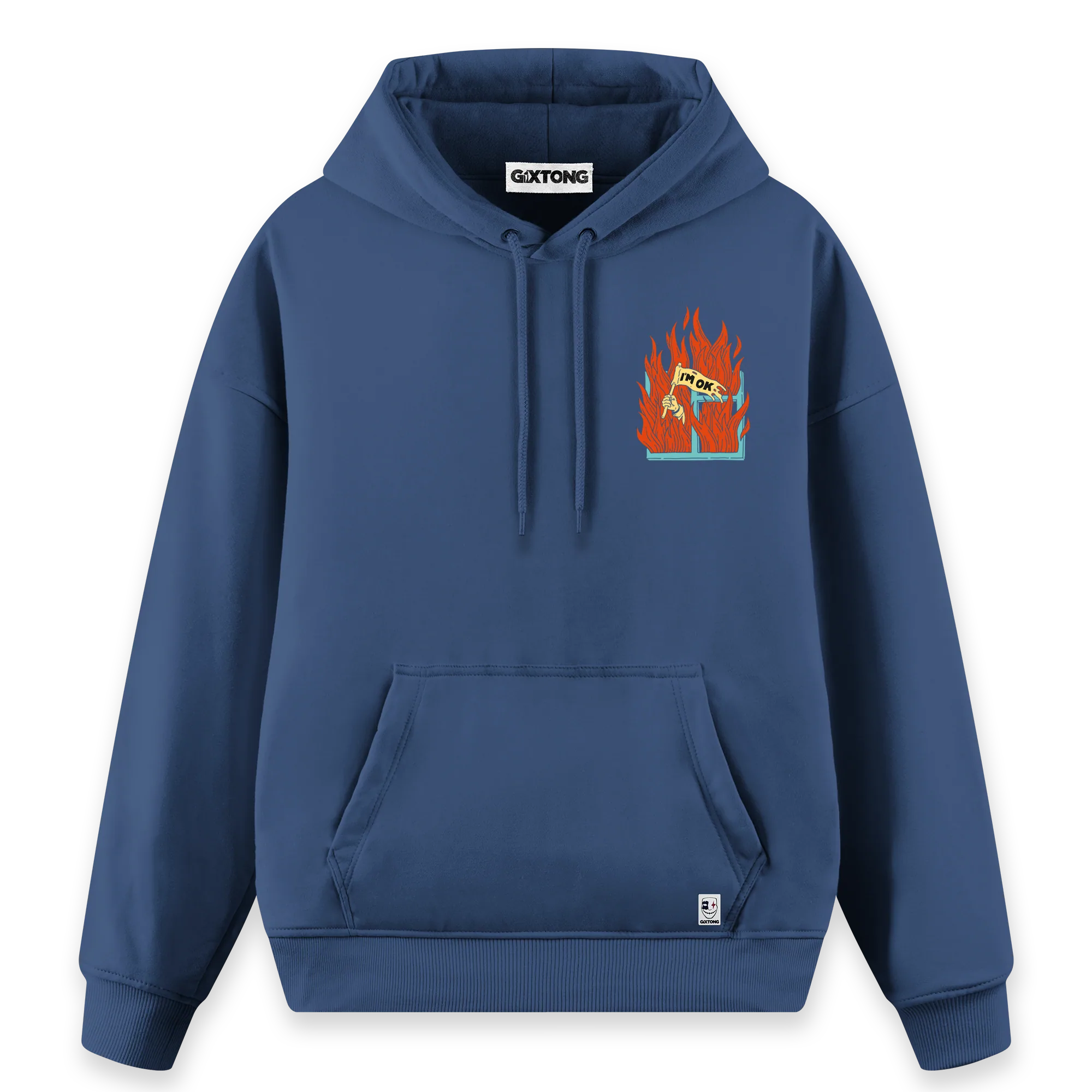 I'm Ok - Regular Fit Kalıp Hoodie