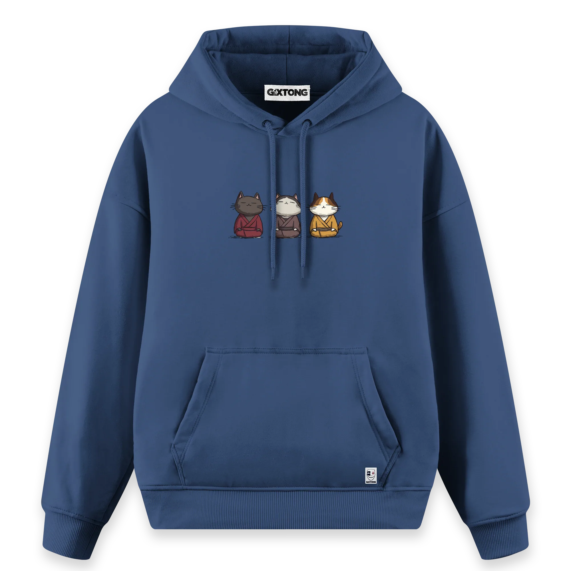 Samurai Cats - Regular Fit Kalıp Hoodie