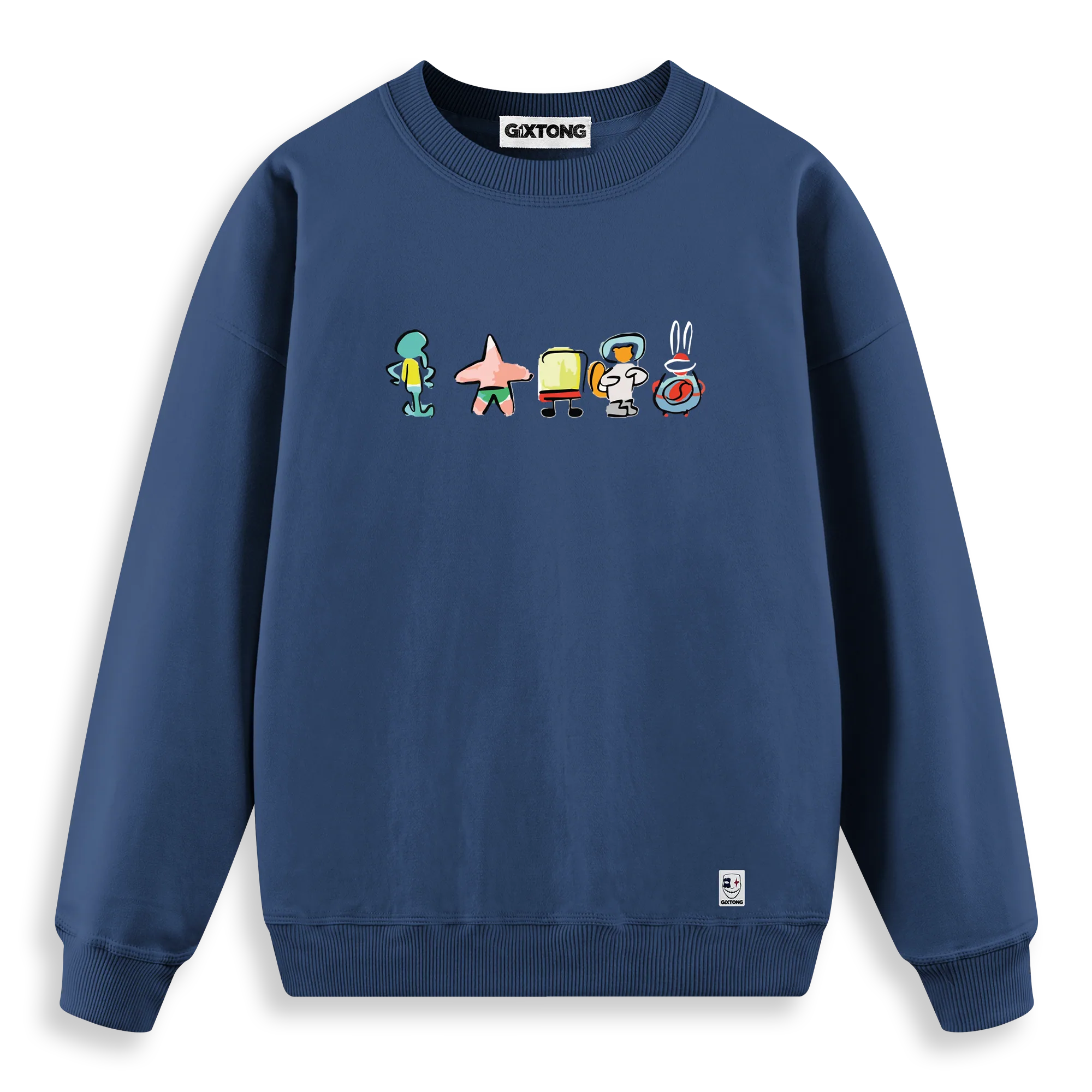 Sponge Family - Regular Fit Kalıp Sweatshirt