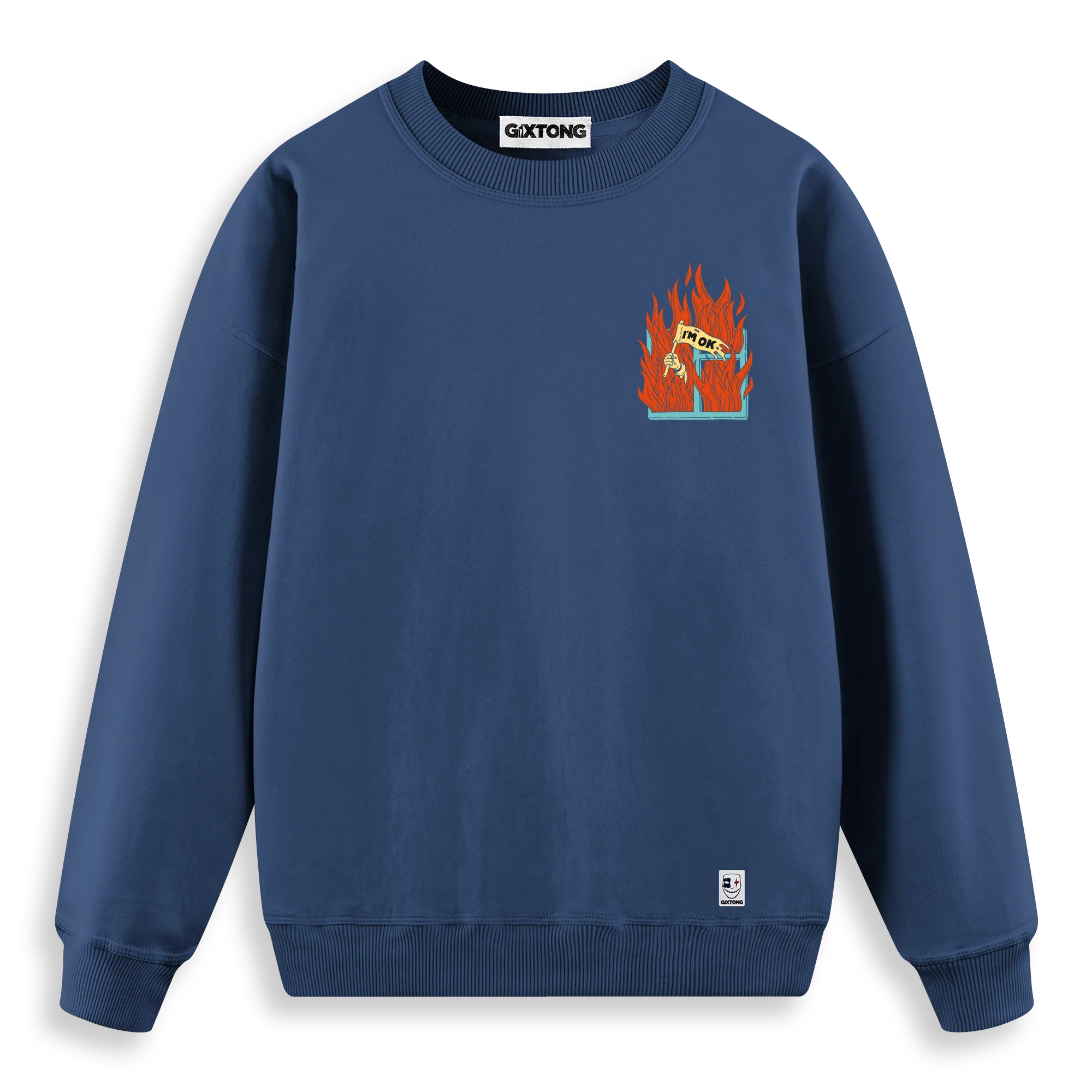 I'm Ok - Regular Fit Kalıp Sweatshirt