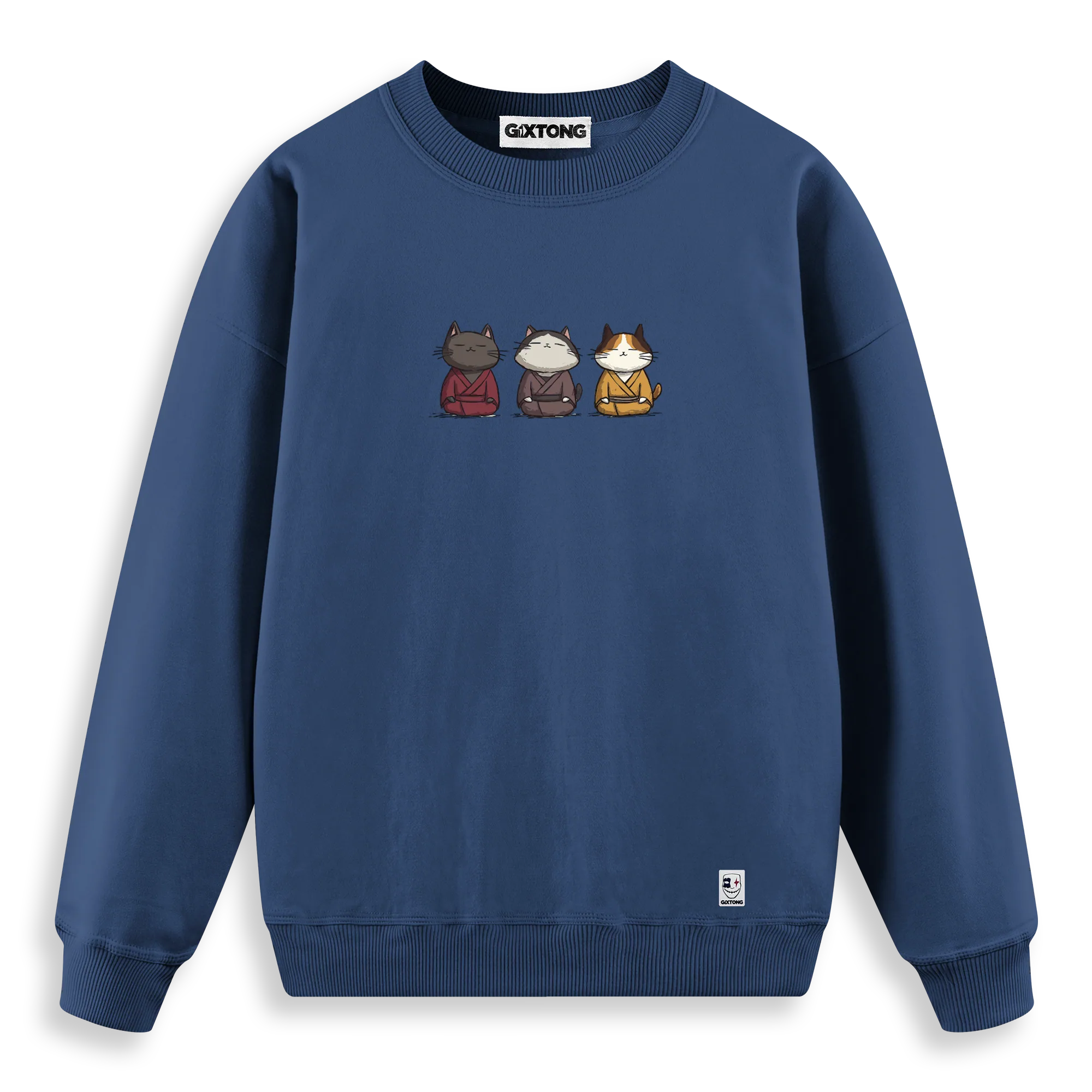 Samurai Cats - Regular Fit Kalıp Sweatshirt