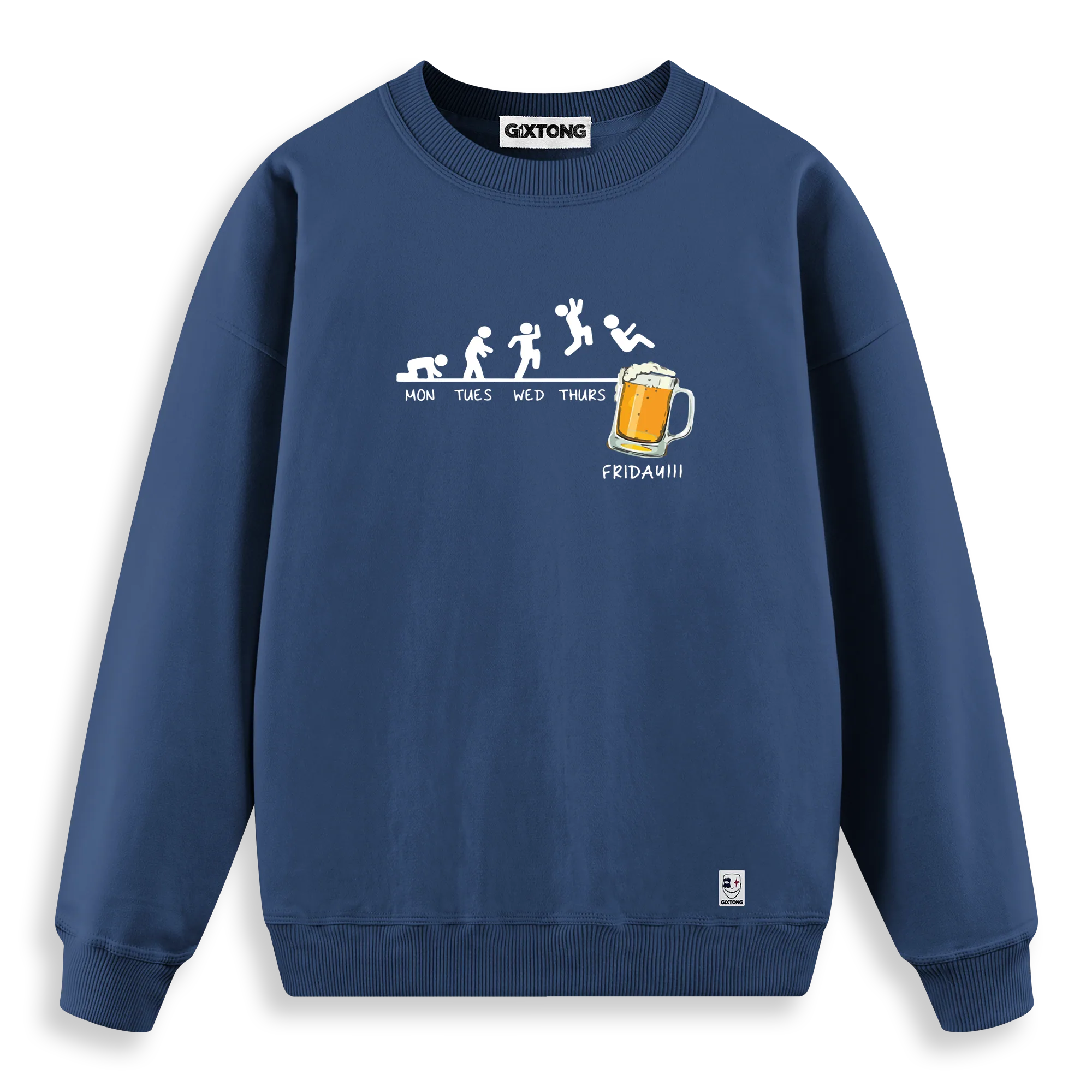 Friday Beer - Regular Fit Kalıp Sweatshirt