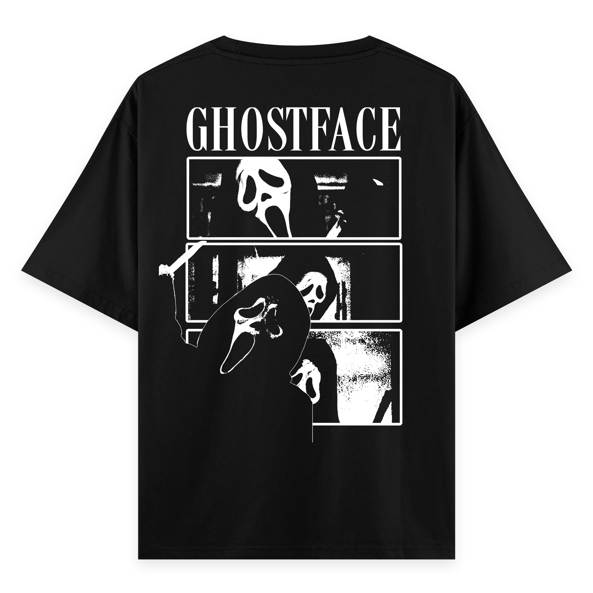 Ghost Face - Oversize Bol Kalıp T-shirt