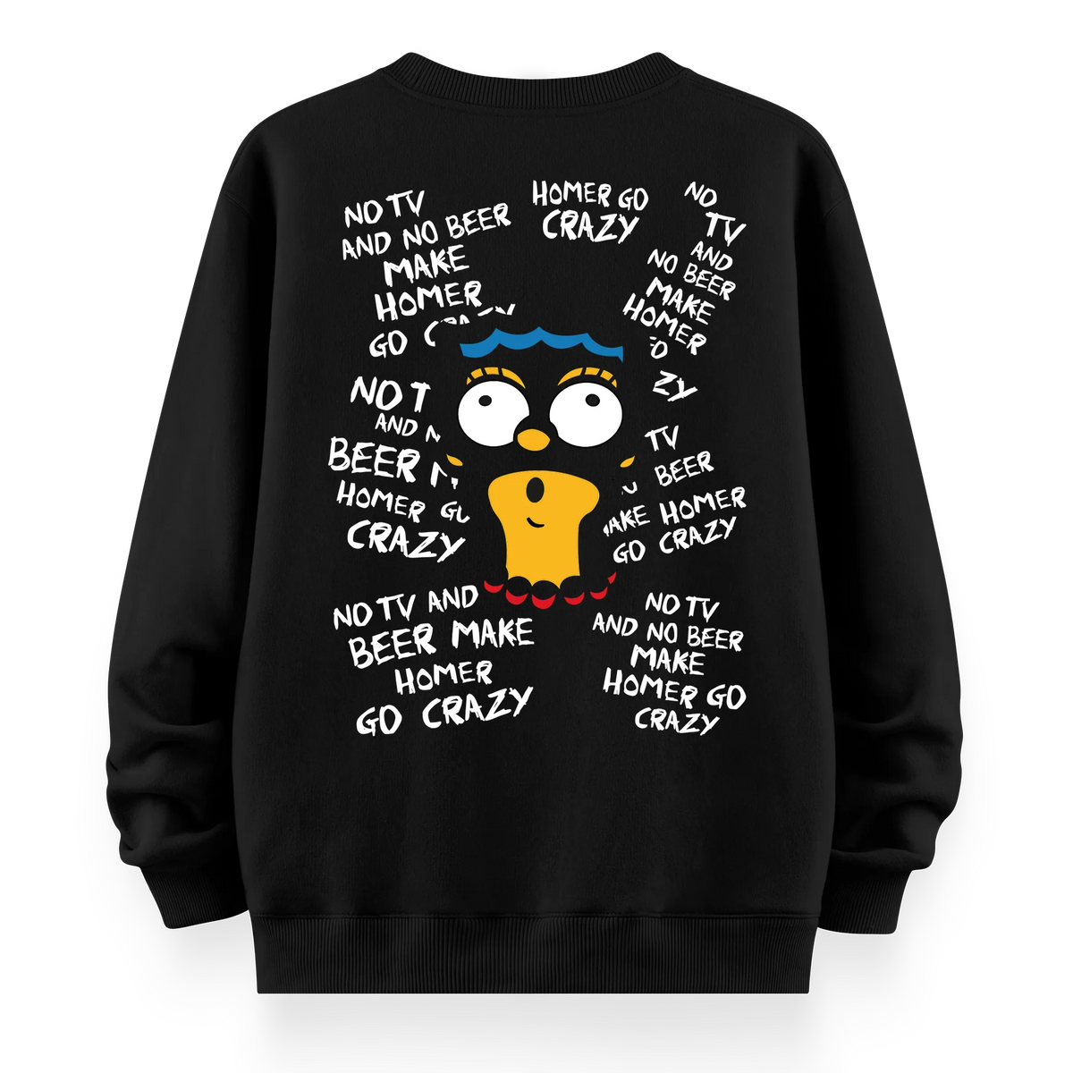 Crazy Homer - Oversize Bol Kalıp Sweatshirt