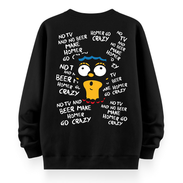 Crazy Homer - Oversize Bol Kalıp Sweatshirt