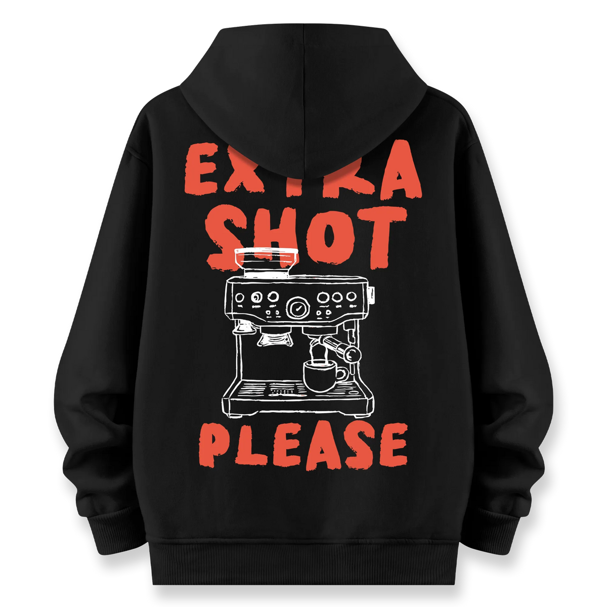 Extra Shot - Oversize Bol Kalıp Hoodie