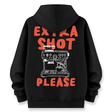 Extra Shot - Oversize Bol Kalıp Hoodie