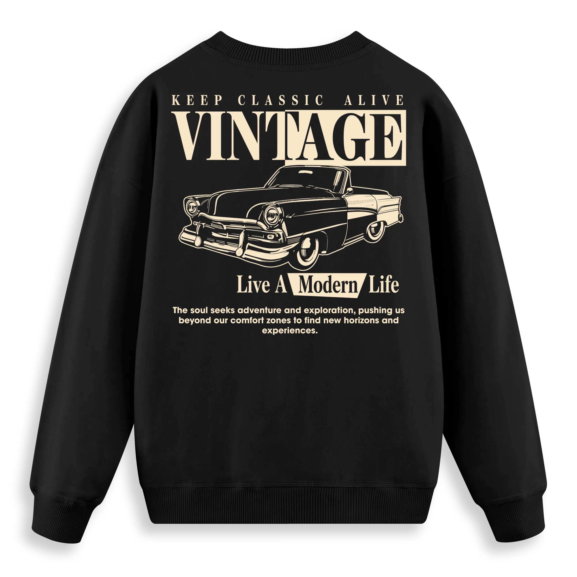 Vintage - Regular Fit Kalıp Sweatshirt