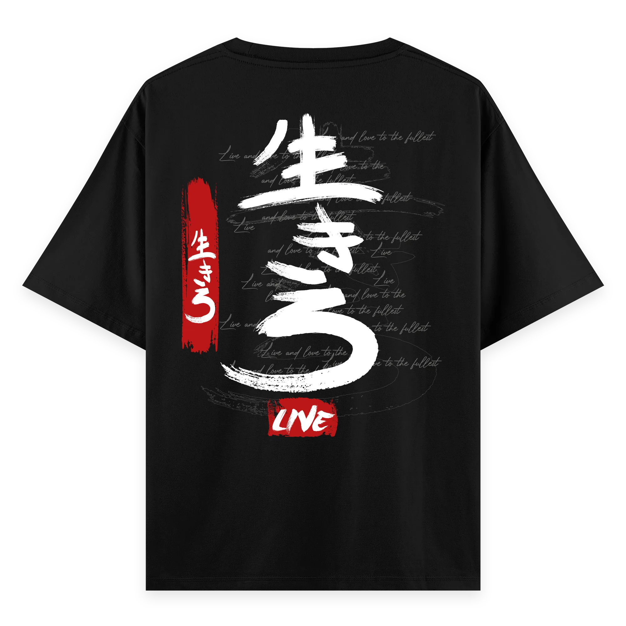 Live - Oversize Bol Kalıp T-shirt