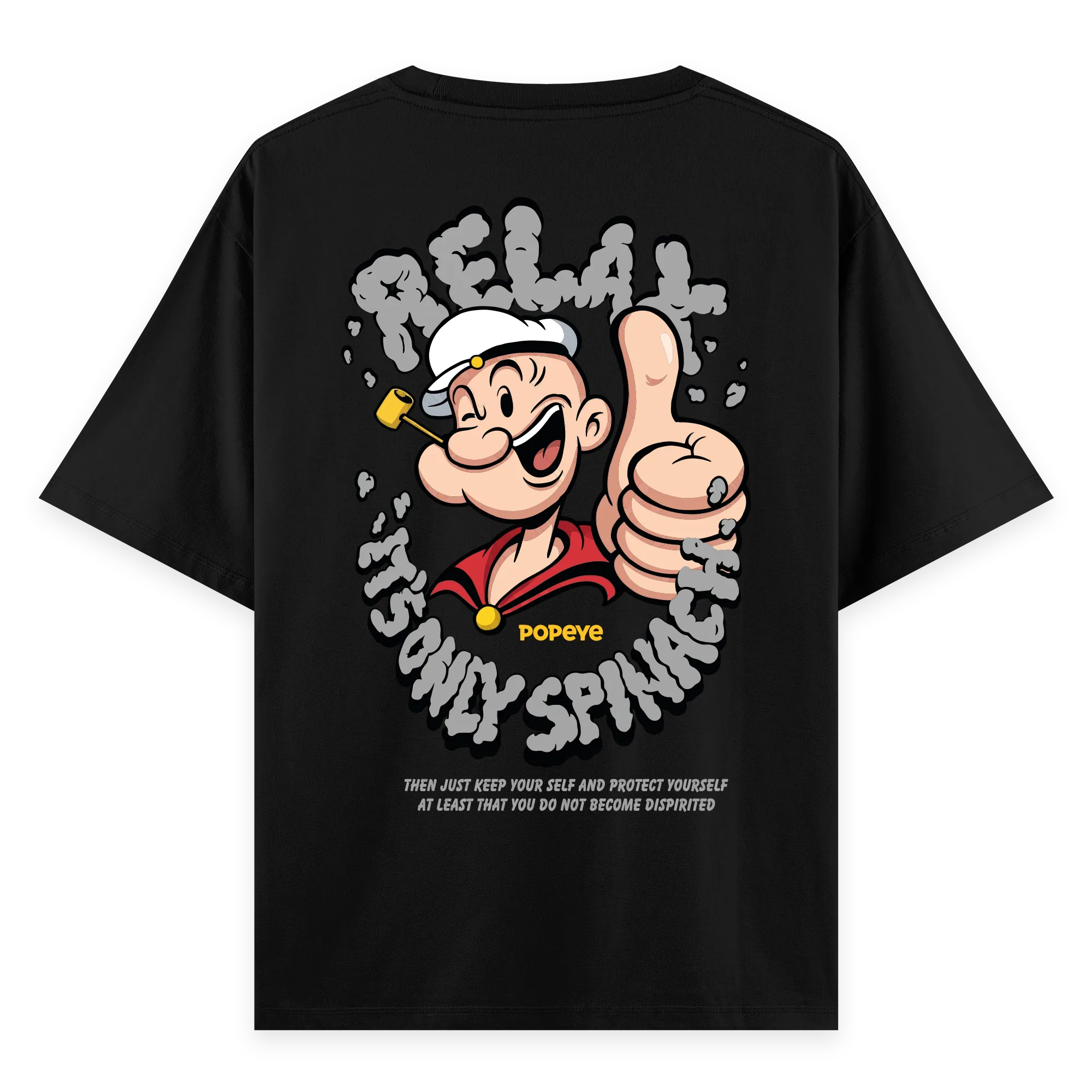 Popeye - Oversize Bol Kalıp T-shirt