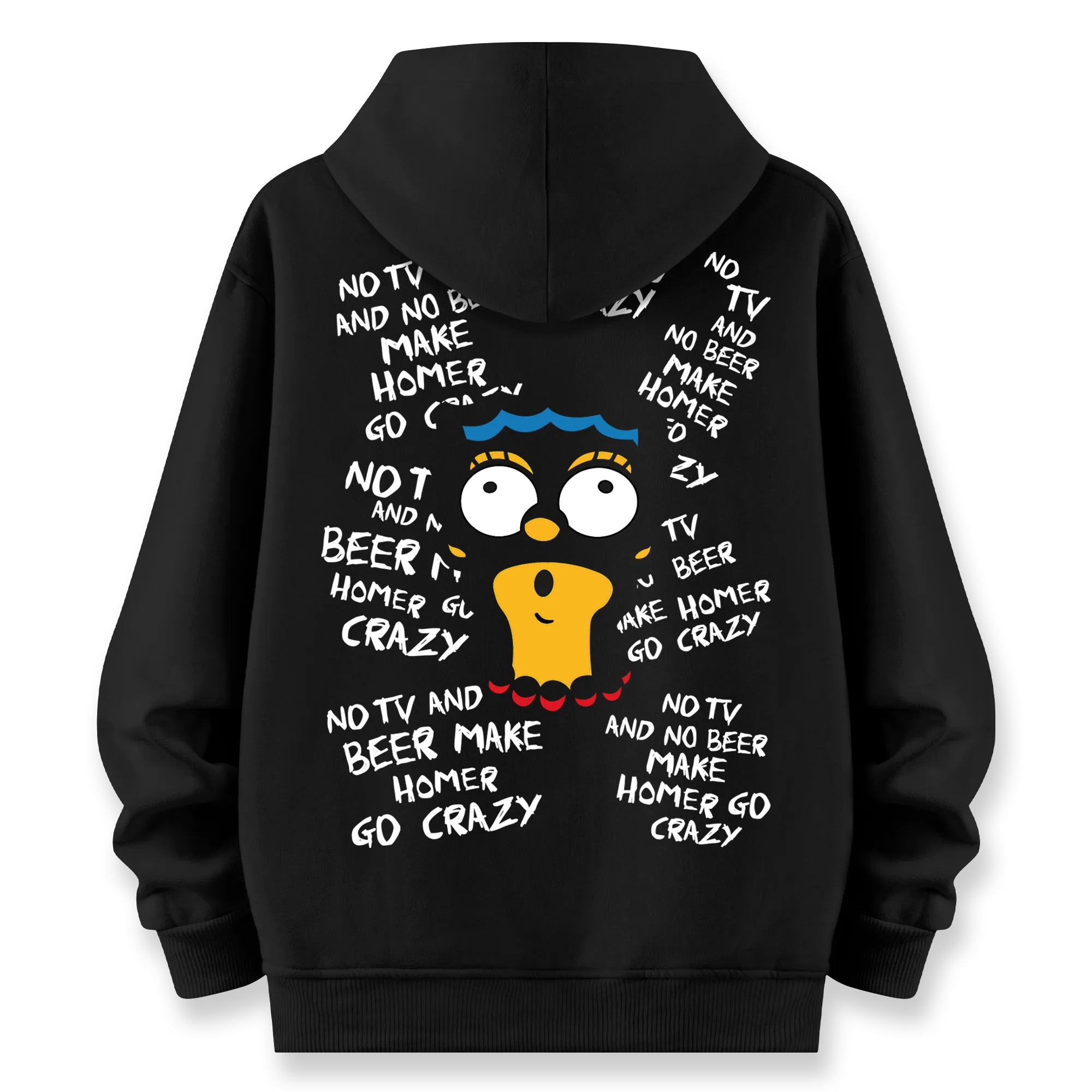 Crazy Homer - Oversize Bol Kalıp Hoodie