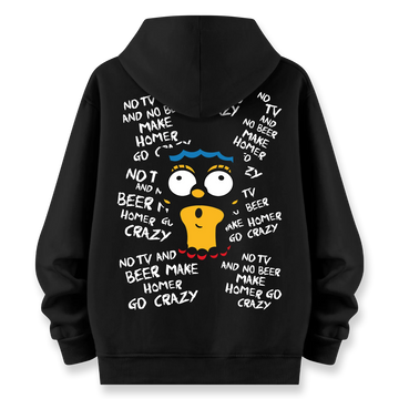 Crazy Homer - Oversize Bol Kalıp Hoodie