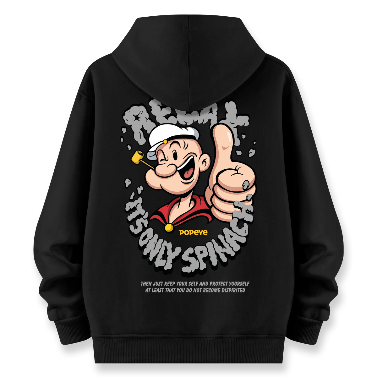 Popeye - Oversize Bol Kalıp Hoodie