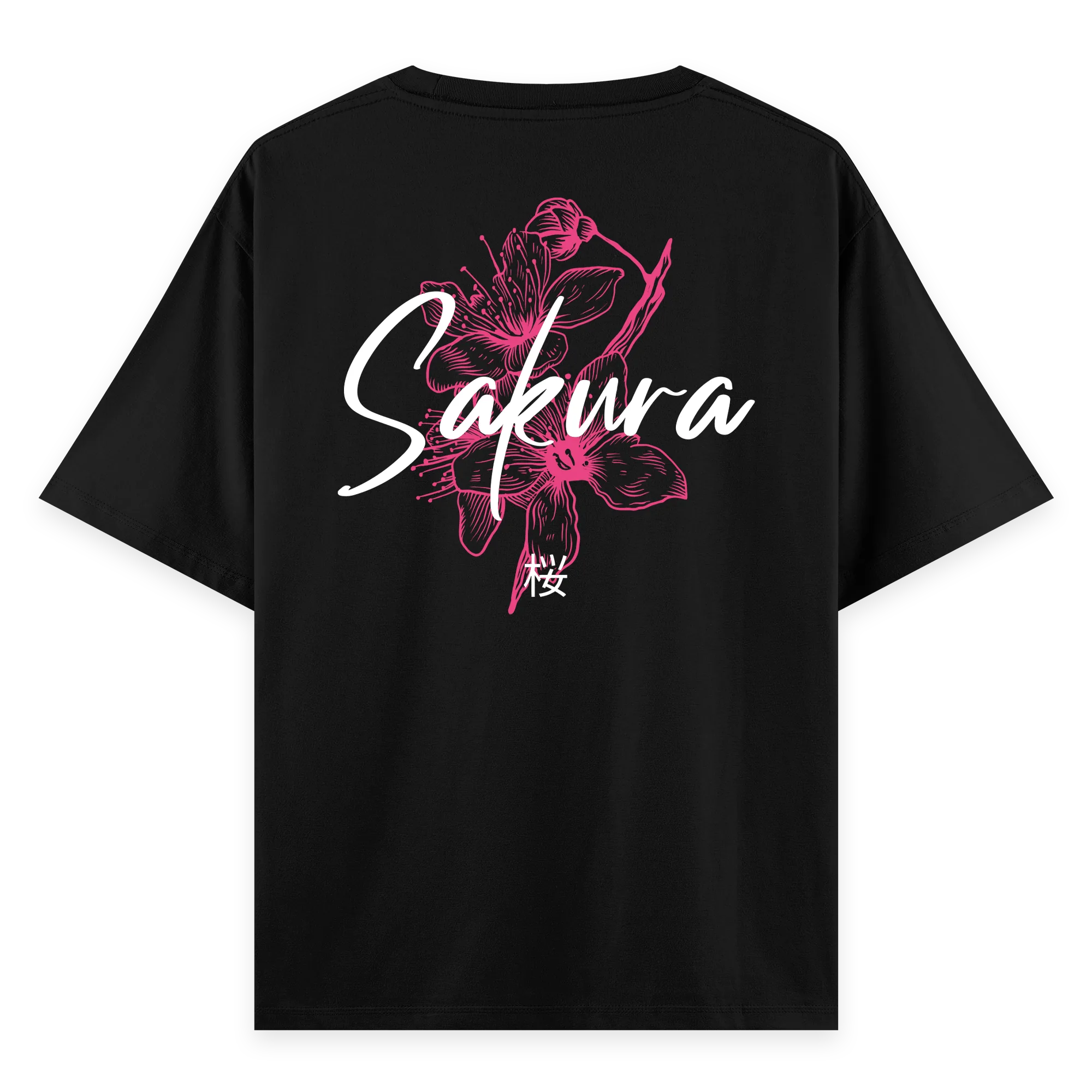 Sakura - Oversize Bol Kalıp T-shirt