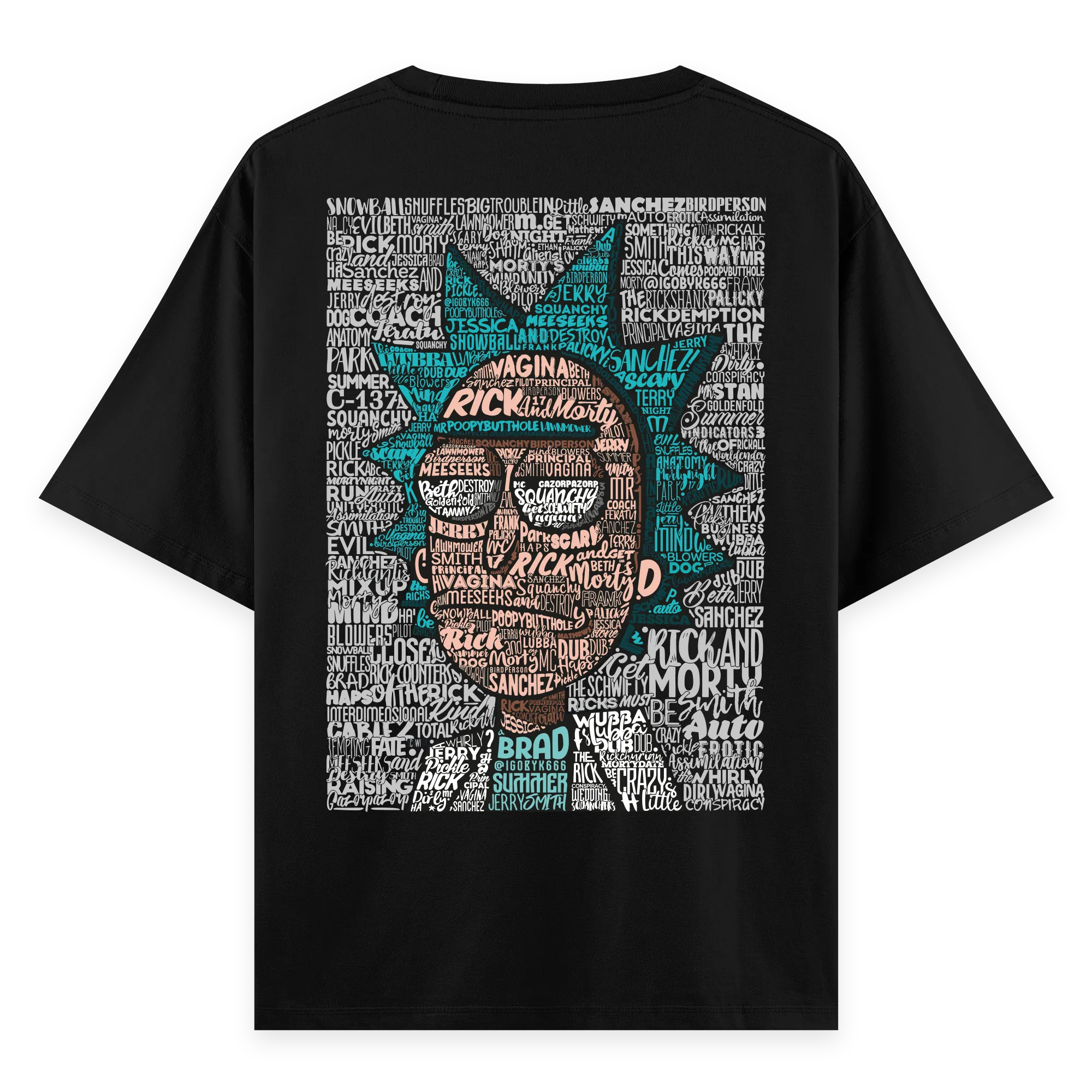 Rick's World - Oversize Bol Kalıp T-shirt