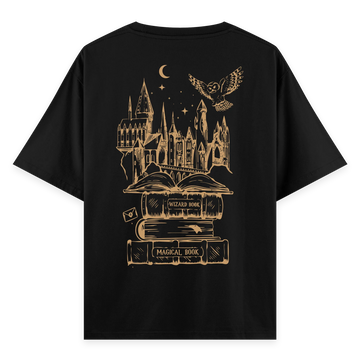 Hogwarts - Oversize Bol Kalıp T-shirt