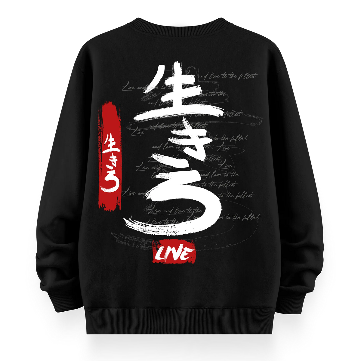 Live - Oversize Bol Kalıp Sweatshirt