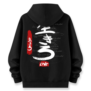 Live - Oversize Bol Kalıp Hoodie