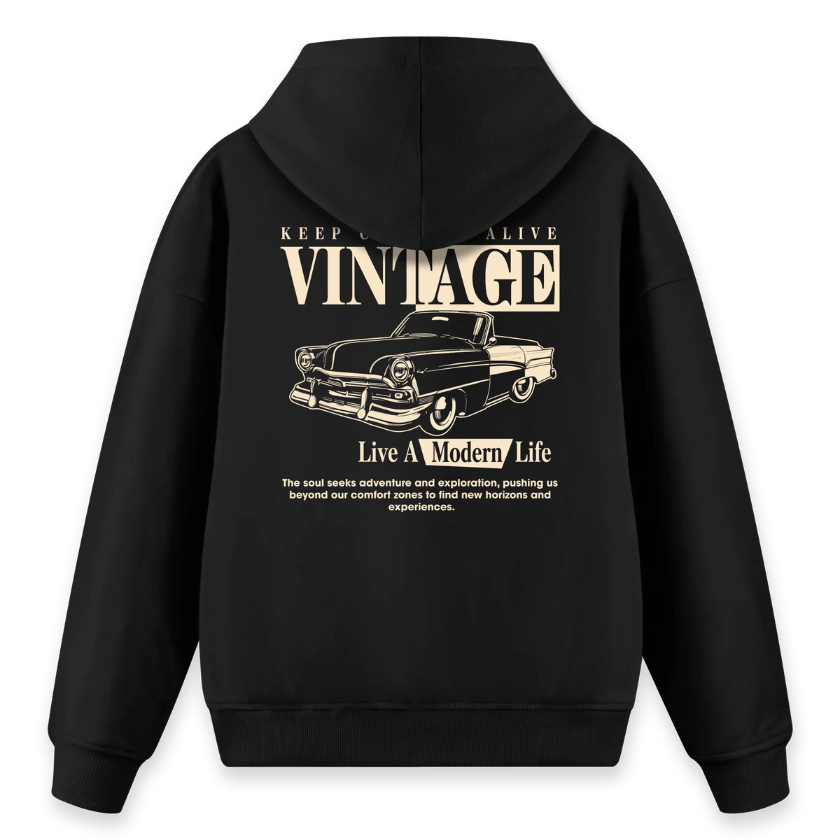Vintage - Regular Fit Kalıp Hoodie