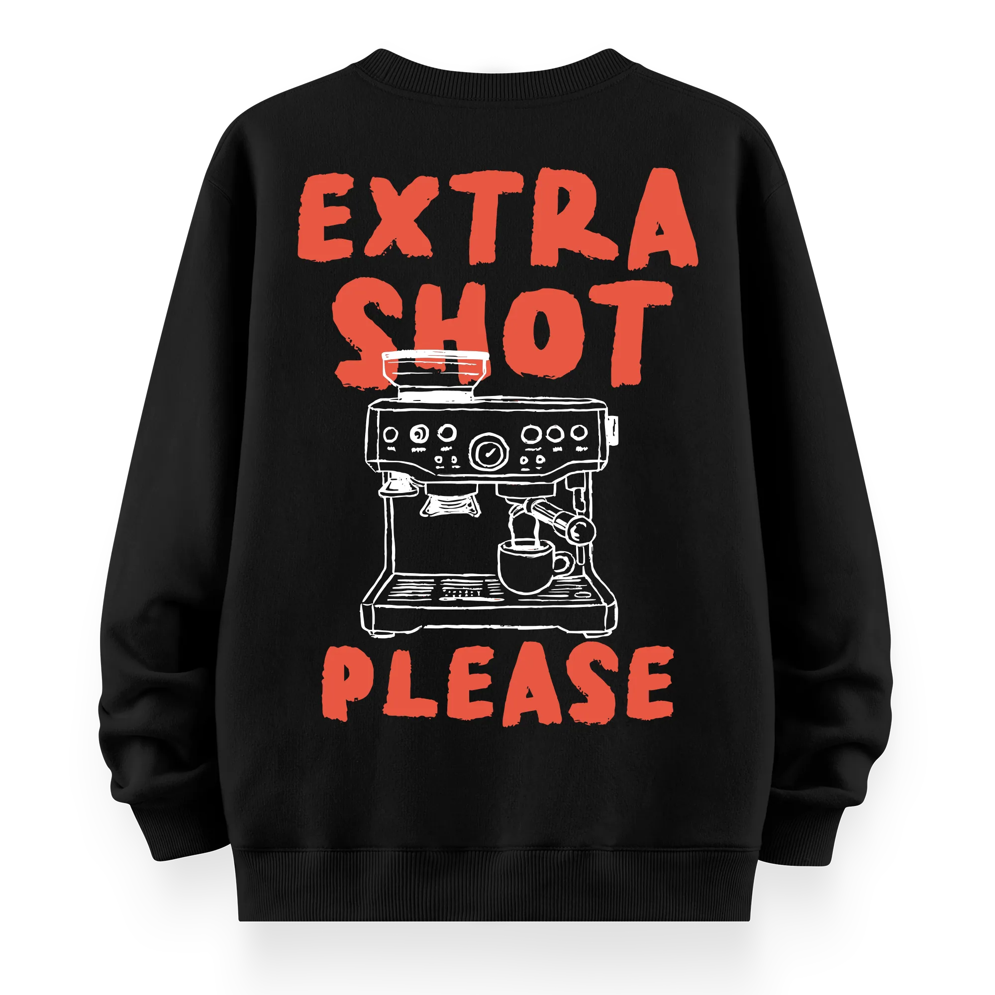 Extra Shot - Oversize Bol Kalıp Sweatshirt