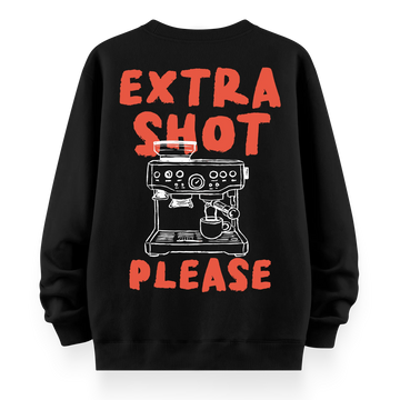 Extra Shot - Oversize Bol Kalıp Sweatshirt