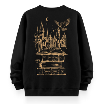 Hogwarts- Oversize Bol Kalıp Sweatshirt